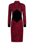 1970s/80s Victor Costa Day Paisley Dress