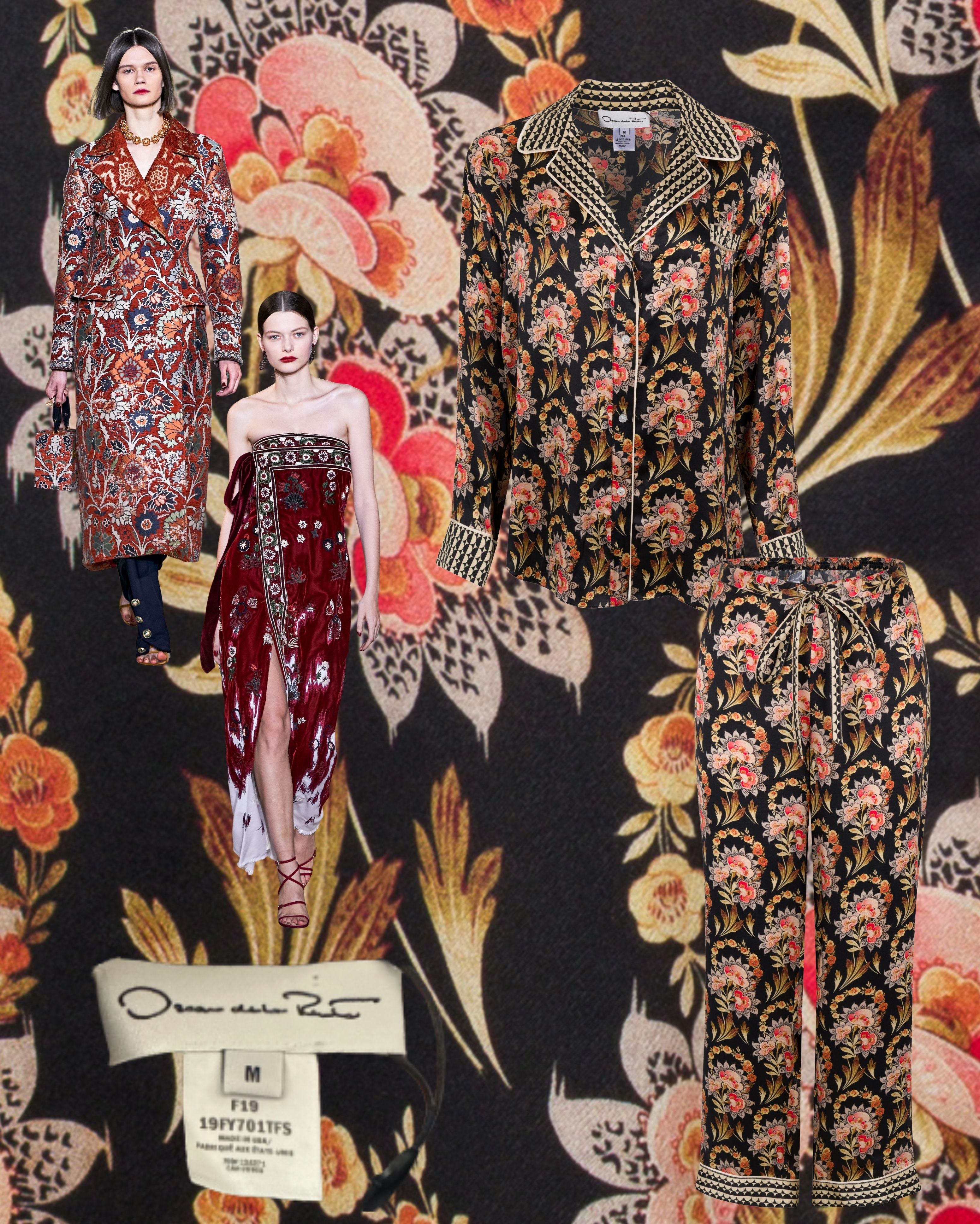 Fall 2019 Oscar de la Renta Silk Set