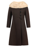1960s Wool Coat With Mink Collar