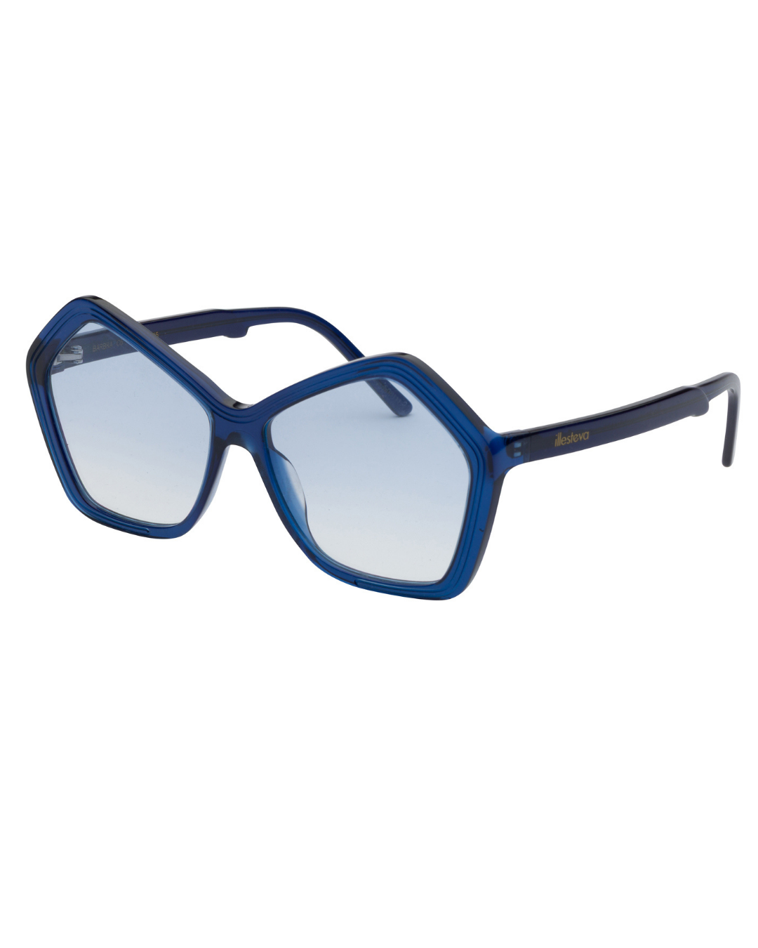 2020s Illesteva 'Barbra' Blue Sunglasses