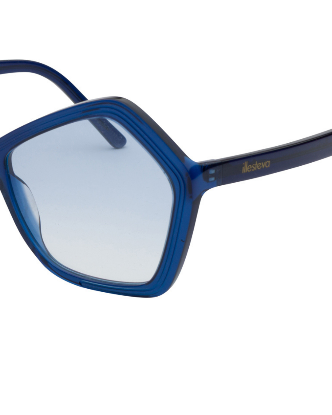 2020s Illesteva 'Barbra' Blue Sunglasses
