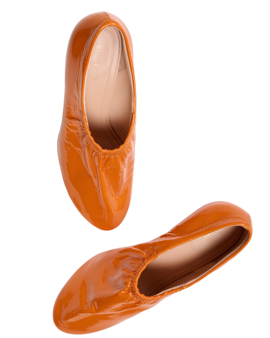 Resort 2017 Celine by Phoebe Philo Ruched Patent Leather Pumps