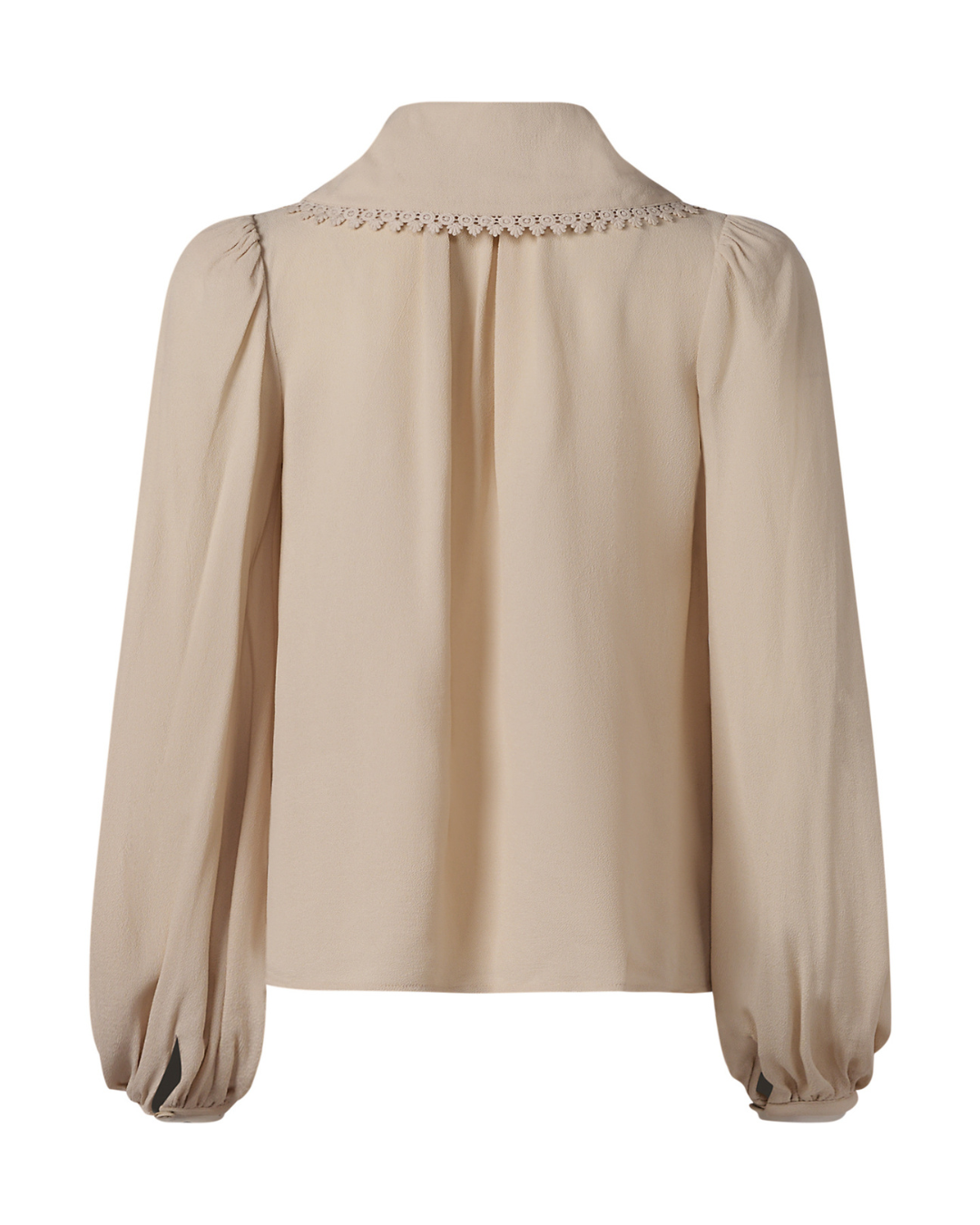2020s By Timo Cream Long Sleeve Collared Blouse