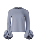 2010s Roksanda Blue Long Sleeve Blouse