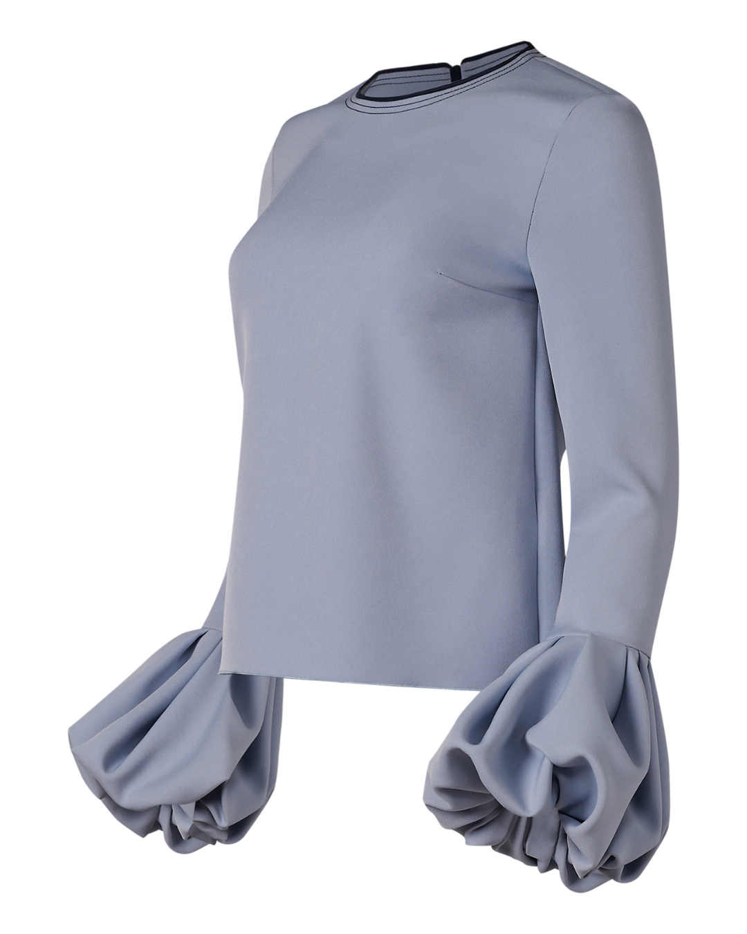 2010s Roksanda Blue Long Sleeve Blouse