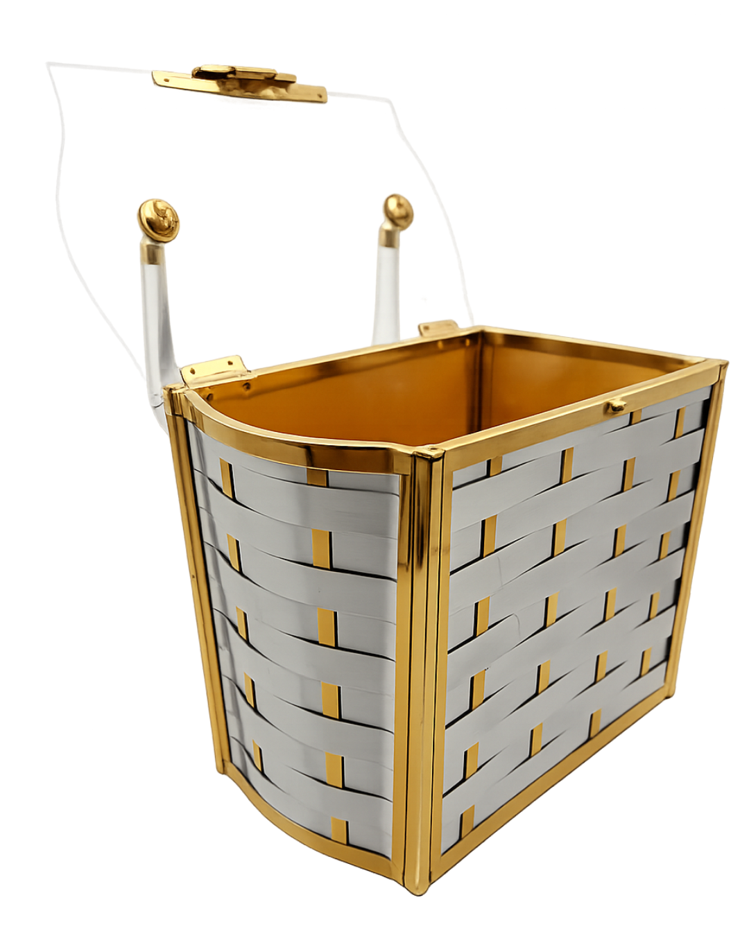 1950s/60s Majestic Gold and Silver Metal Bag