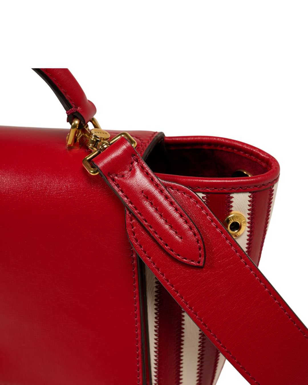 Resort 2017 Bally Red-and-White Striped Bag