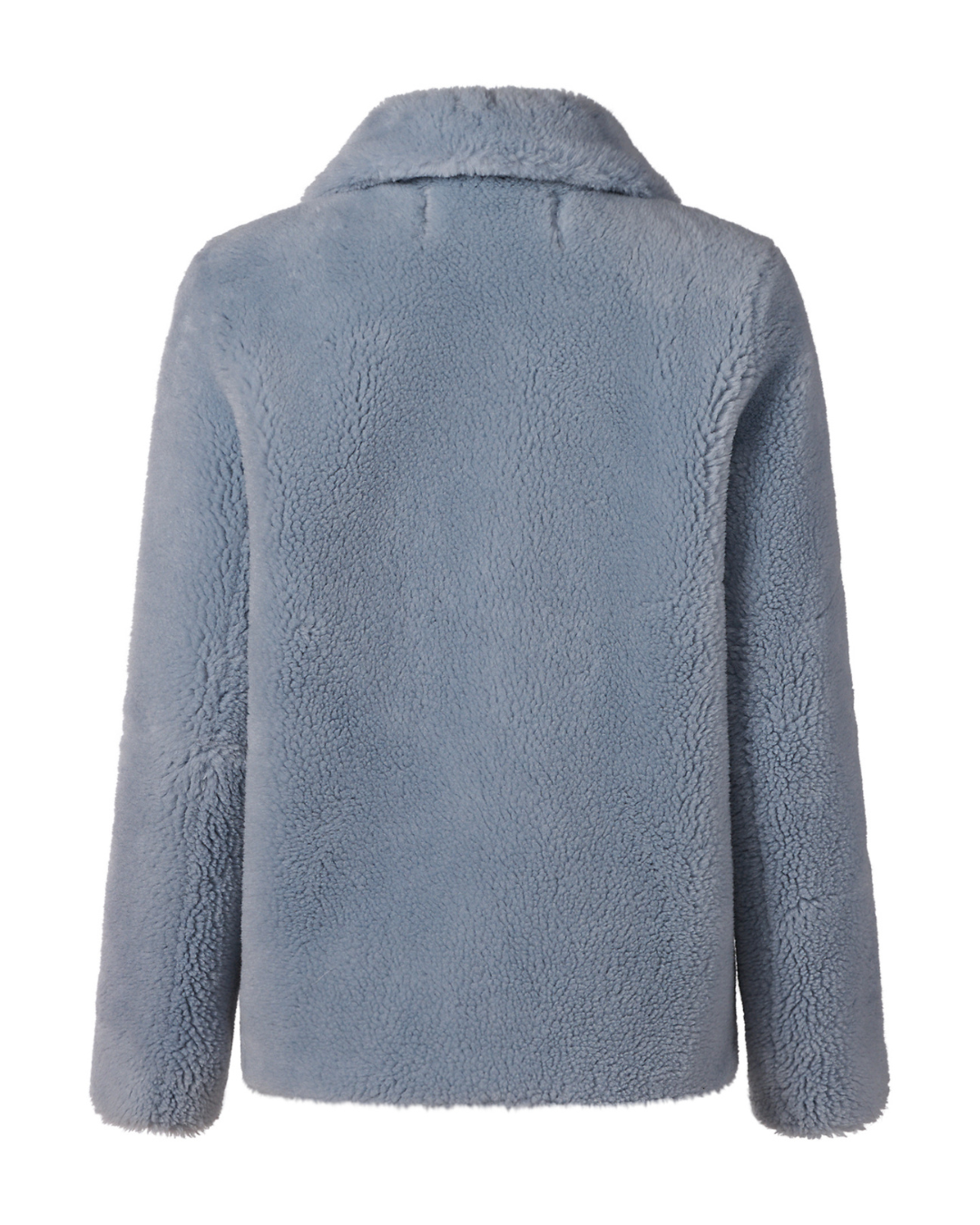 2021 MME.MINK Faux Blue Shearling Jacket