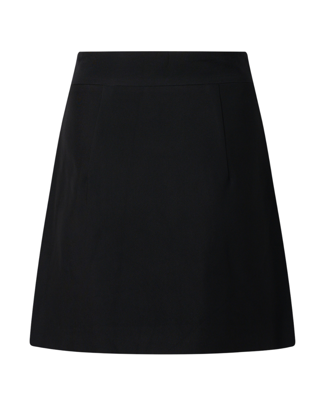 2010s Miu Miu Black Mini Skirt with Pearl Buttons