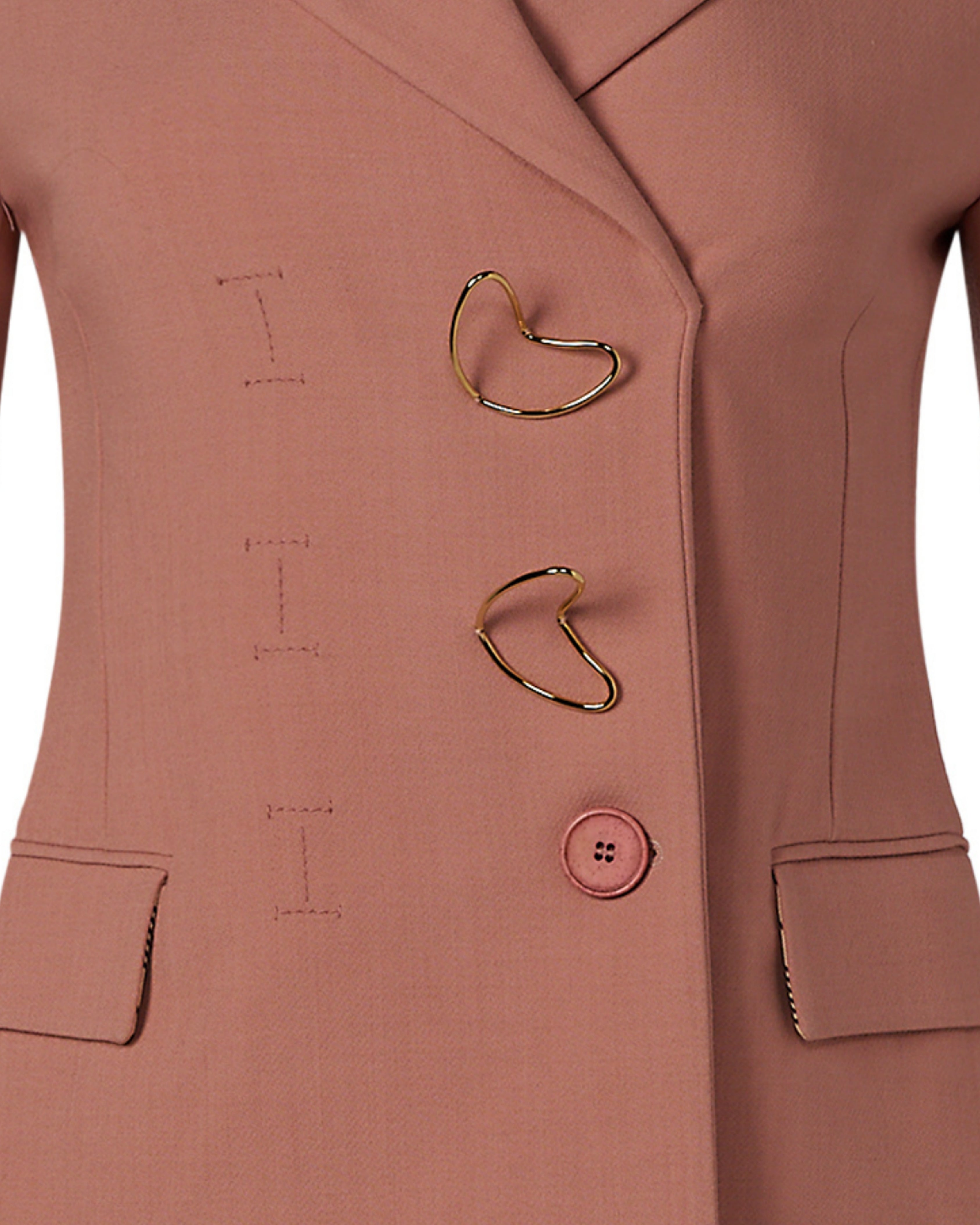 2020s Roksanda Blazer With Gold Accent Buttons