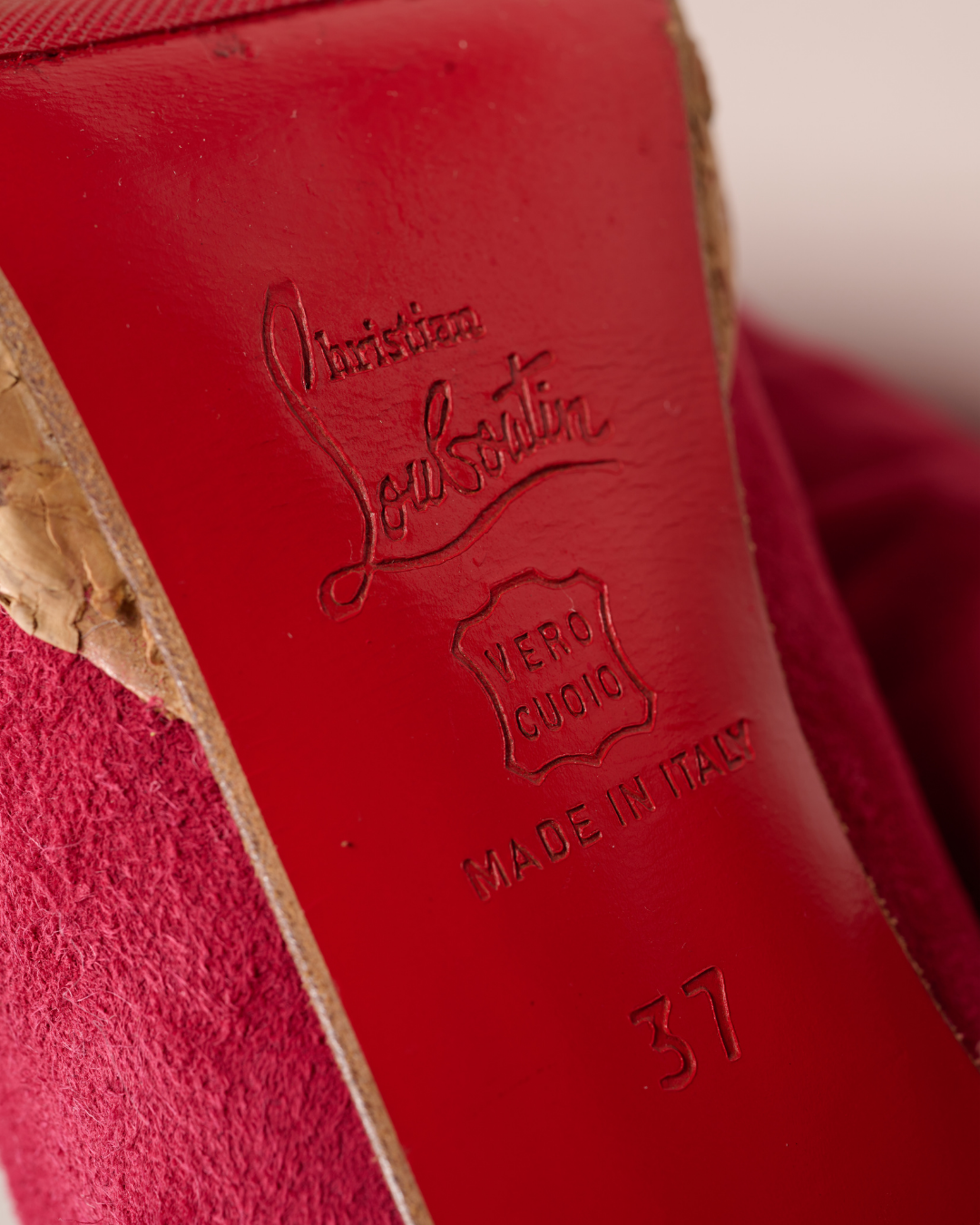 2000s Christian Louboutin Pink Suede Boots