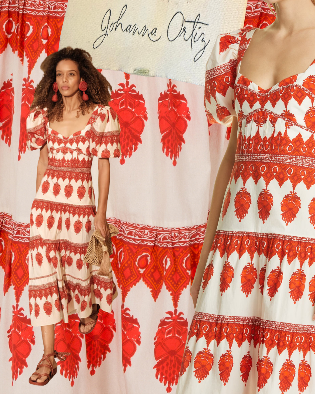Spring 2021 Johanna Ortiz Patterned Midi Dress