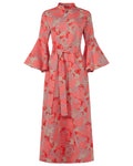 2010s Tish Cox Floral Jacquard Caftan
