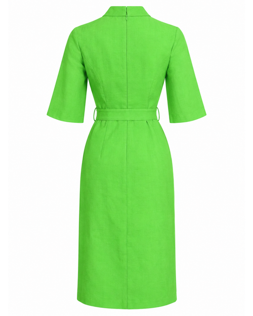 1960s Robert Courtney Green Midi Dress