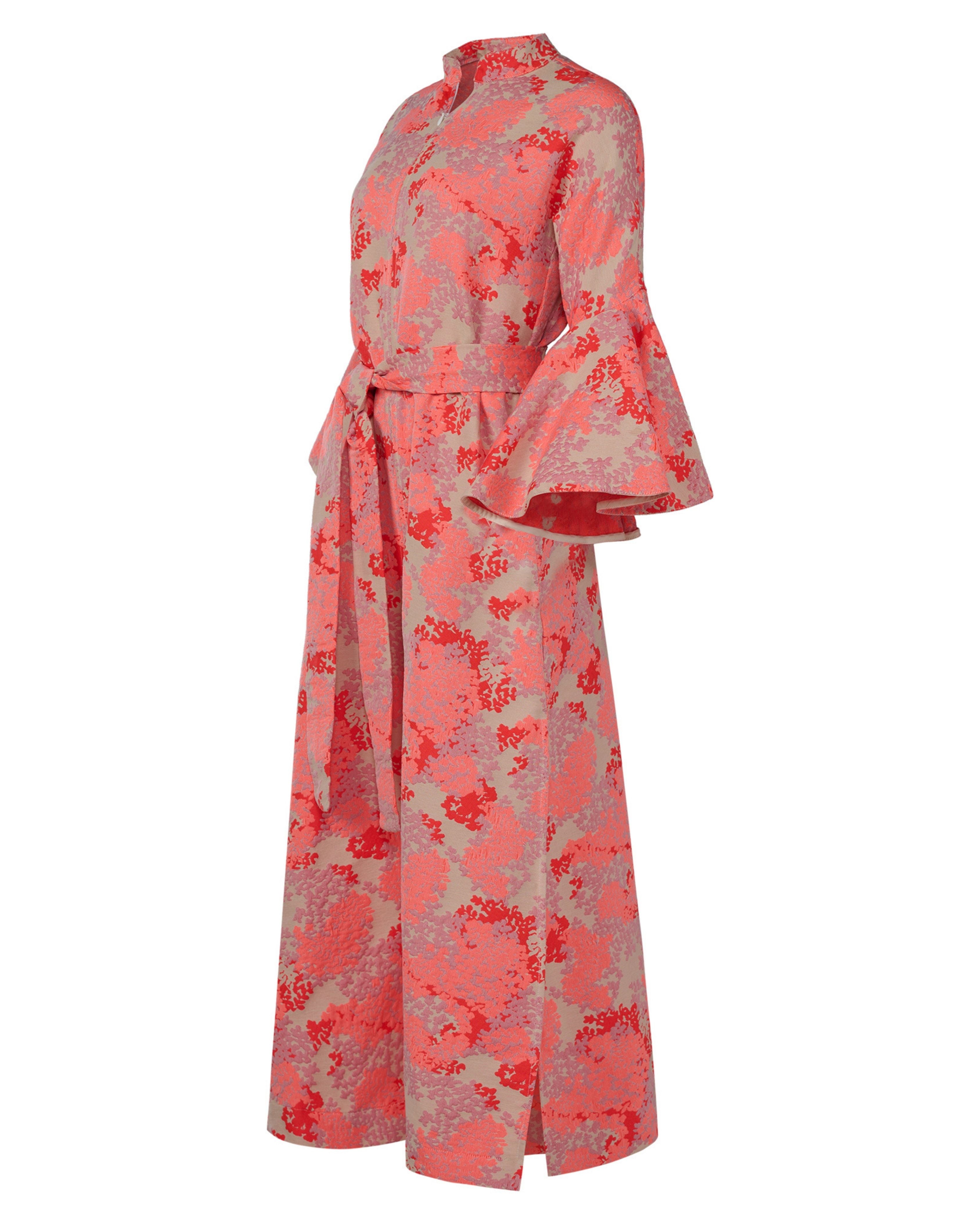 2010s Tish Cox Floral Jacquard Caftan