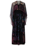 2010s Zandra Rhodes Chiffon Bohemian Dress