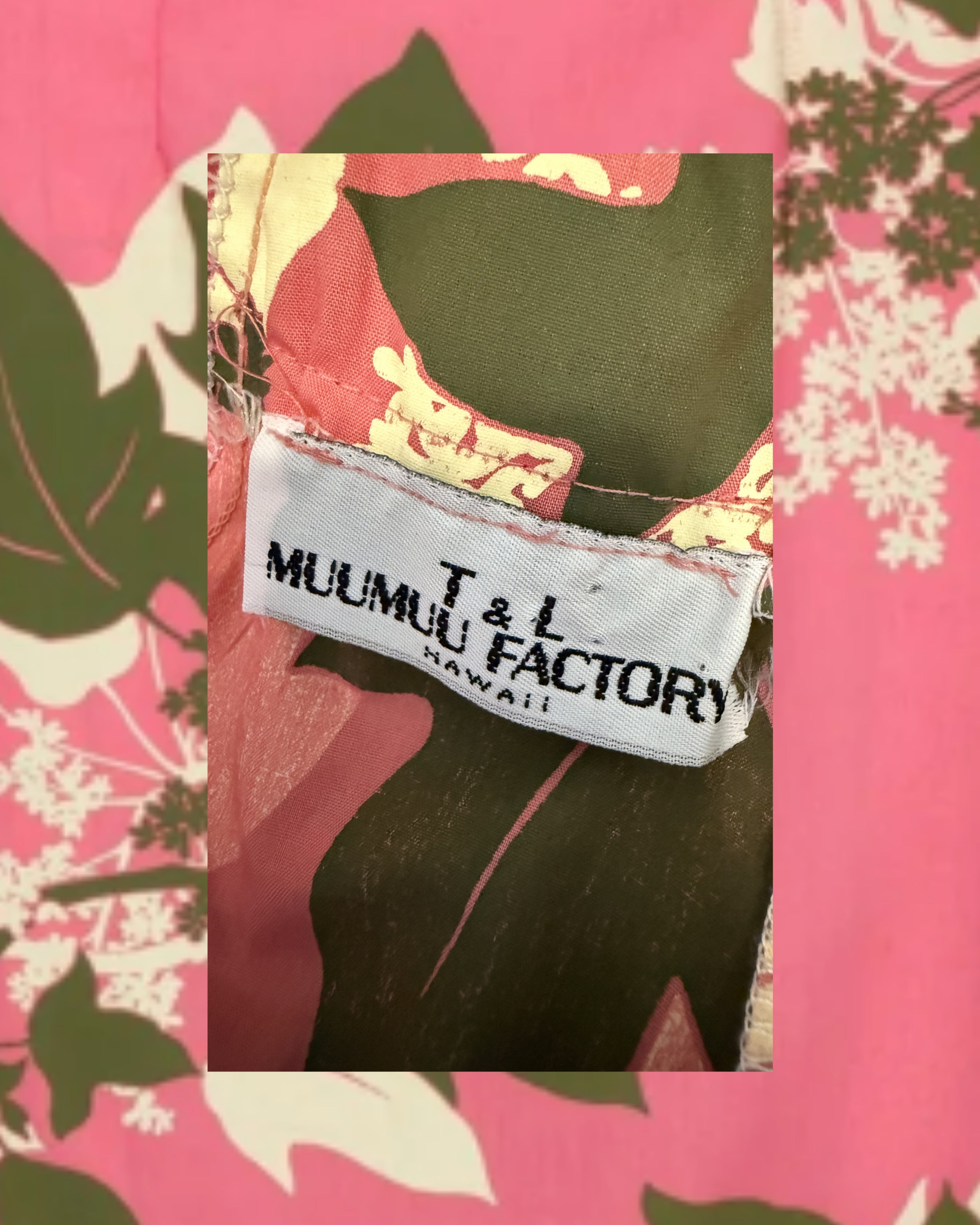 ’70s/’80s T&L Muumuu Factory, Hawaii Maxi Dress