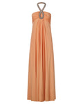 1960/70s Victoria Royal Ltd. Salmon-Colored Gown