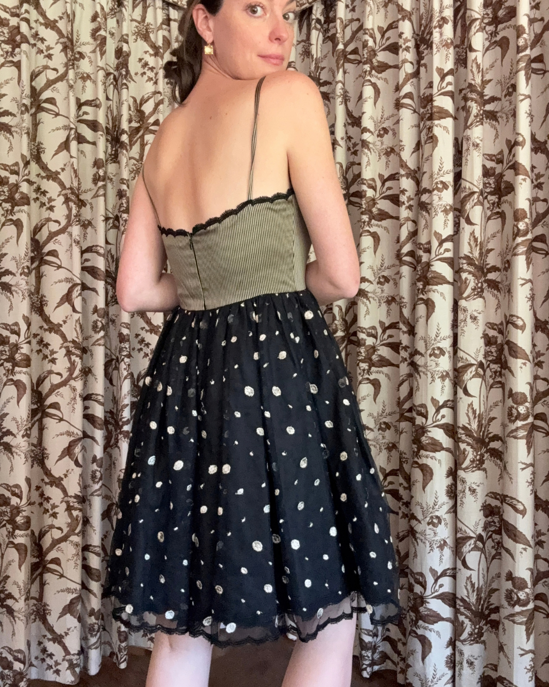 1980/90s Mr. Beene Polka Dot Mini Dress