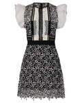 2016 Self-Portrait Guipure Lace Mini Dress