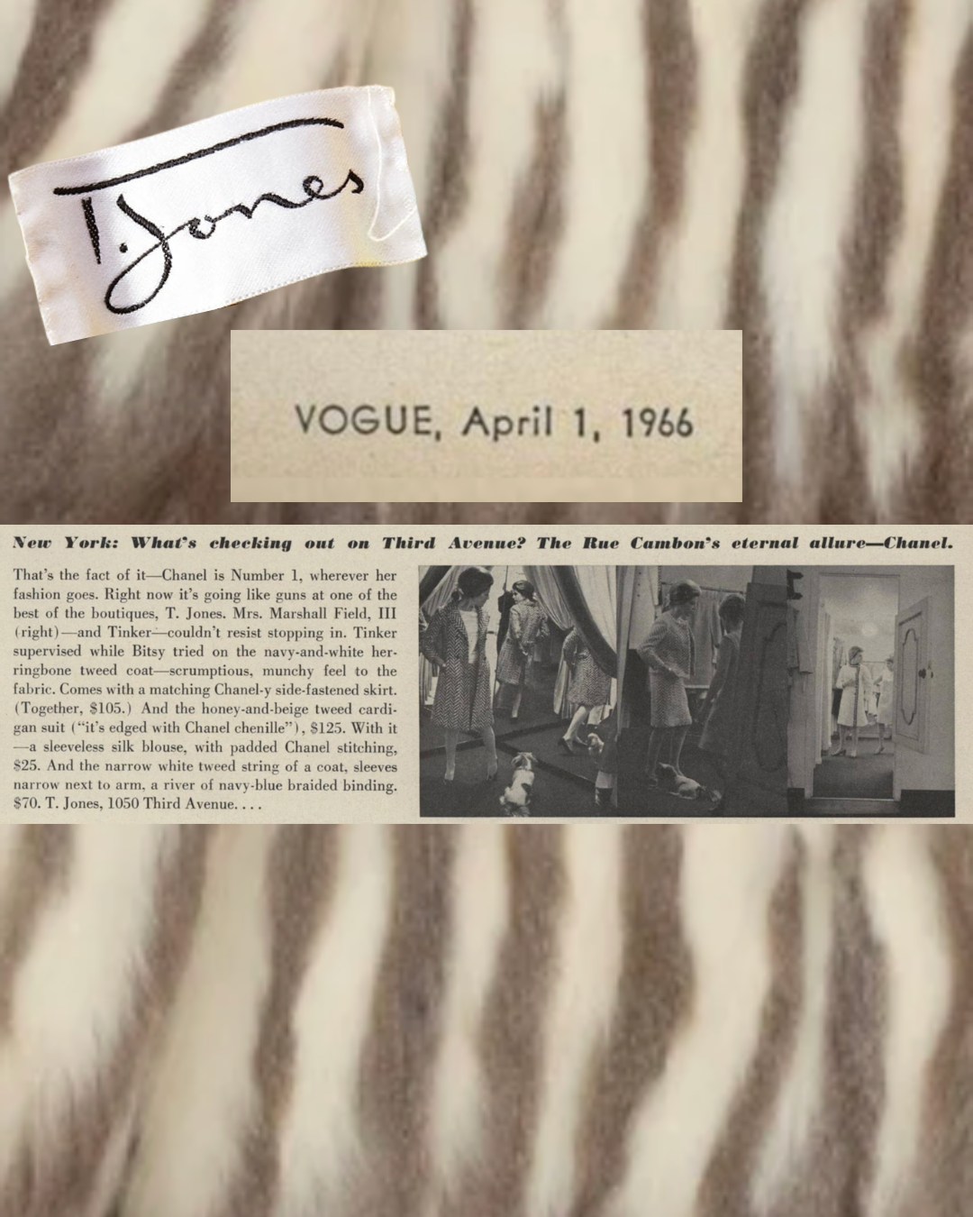 ’60s T. Jones Coat With Fur Lining