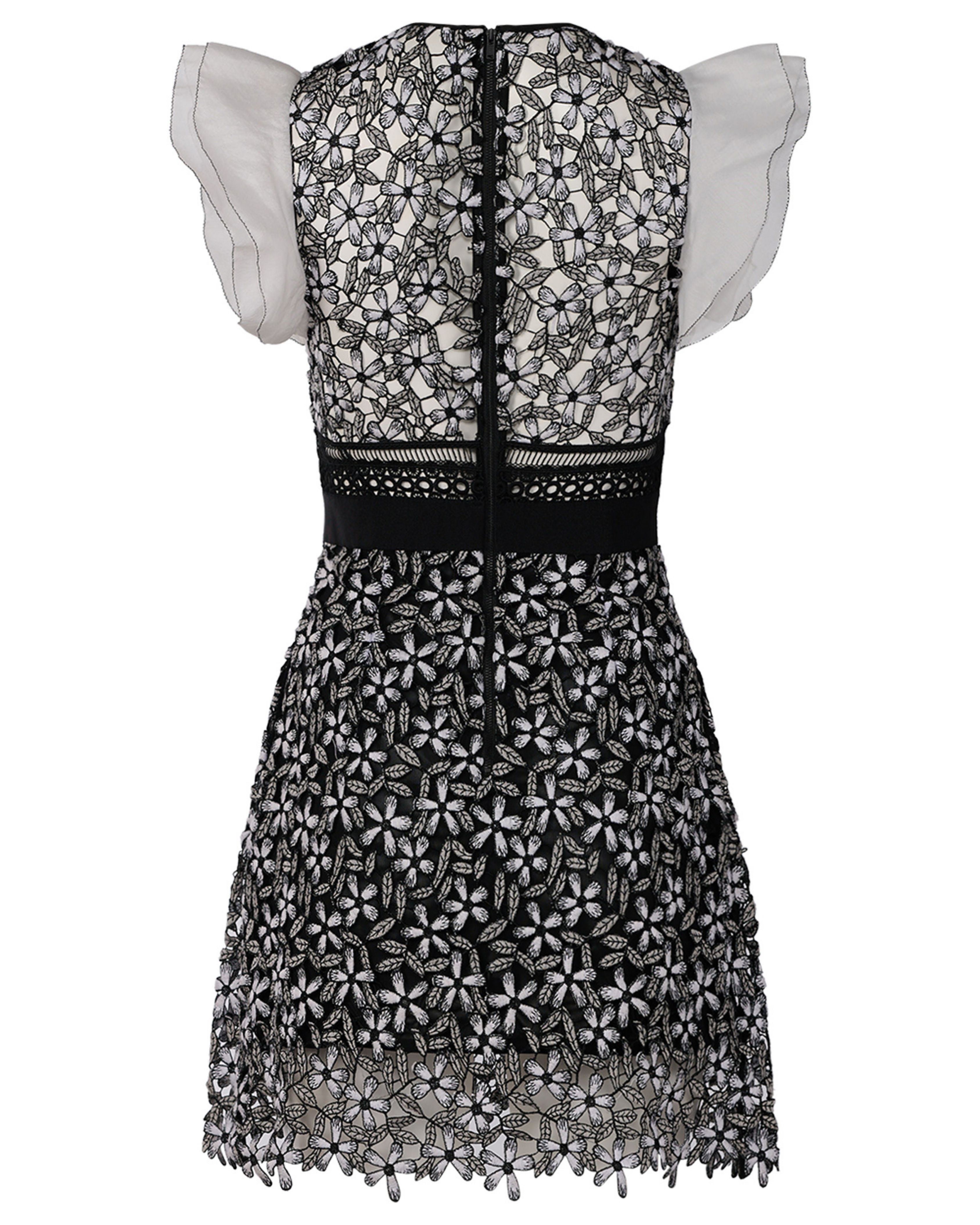 2016 Self-Portrait Guipure Lace Mini Dress