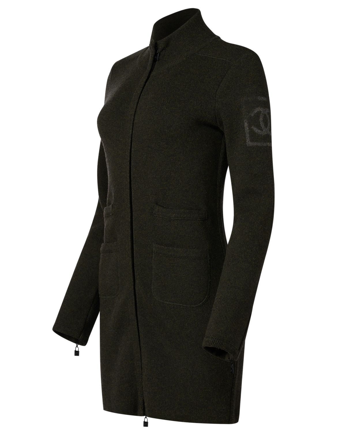 Fall 2008 Chanel Grey Knit Cardigan