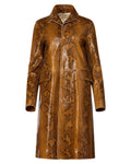 Fall 2019 Marni Snakeskin-Effect Leather Coat