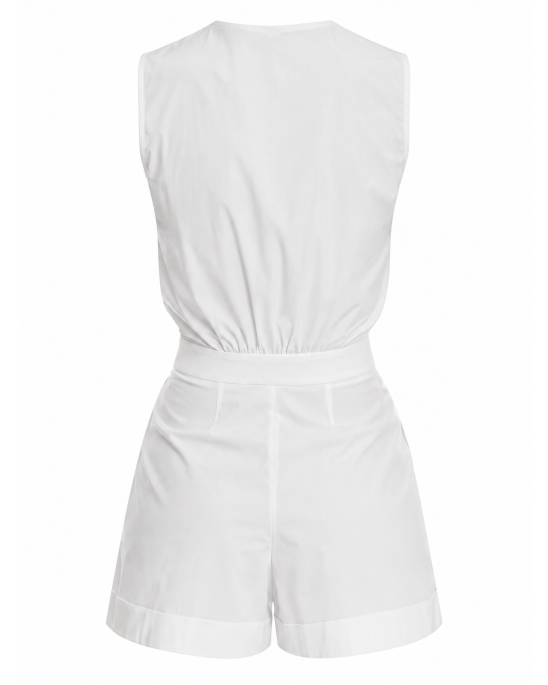 2010s Boutique Moschino White Romper