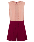 2010s Red Valentino Pink and Red Romper