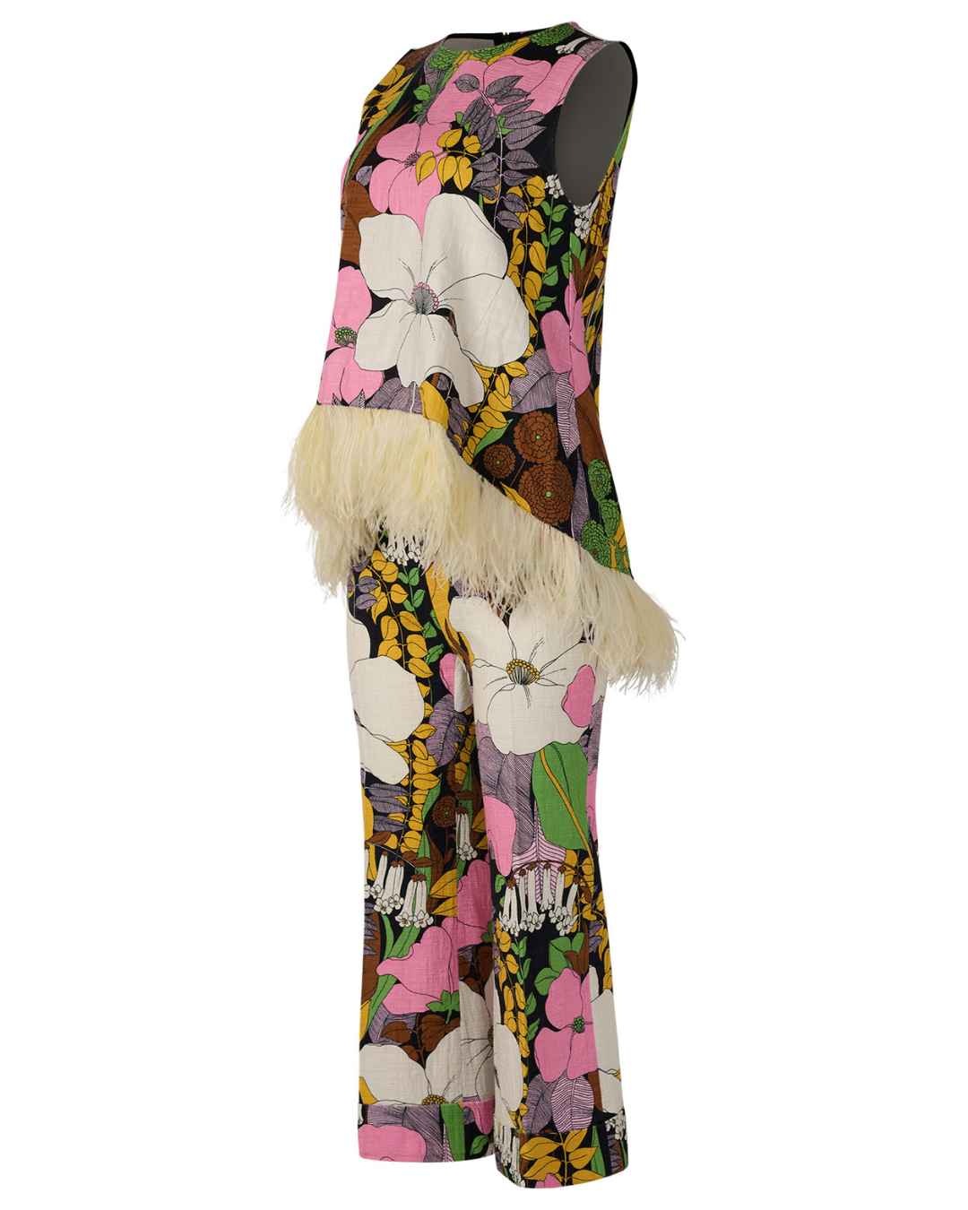 2020 LaDoubleJ Feathered Top and Pant Set