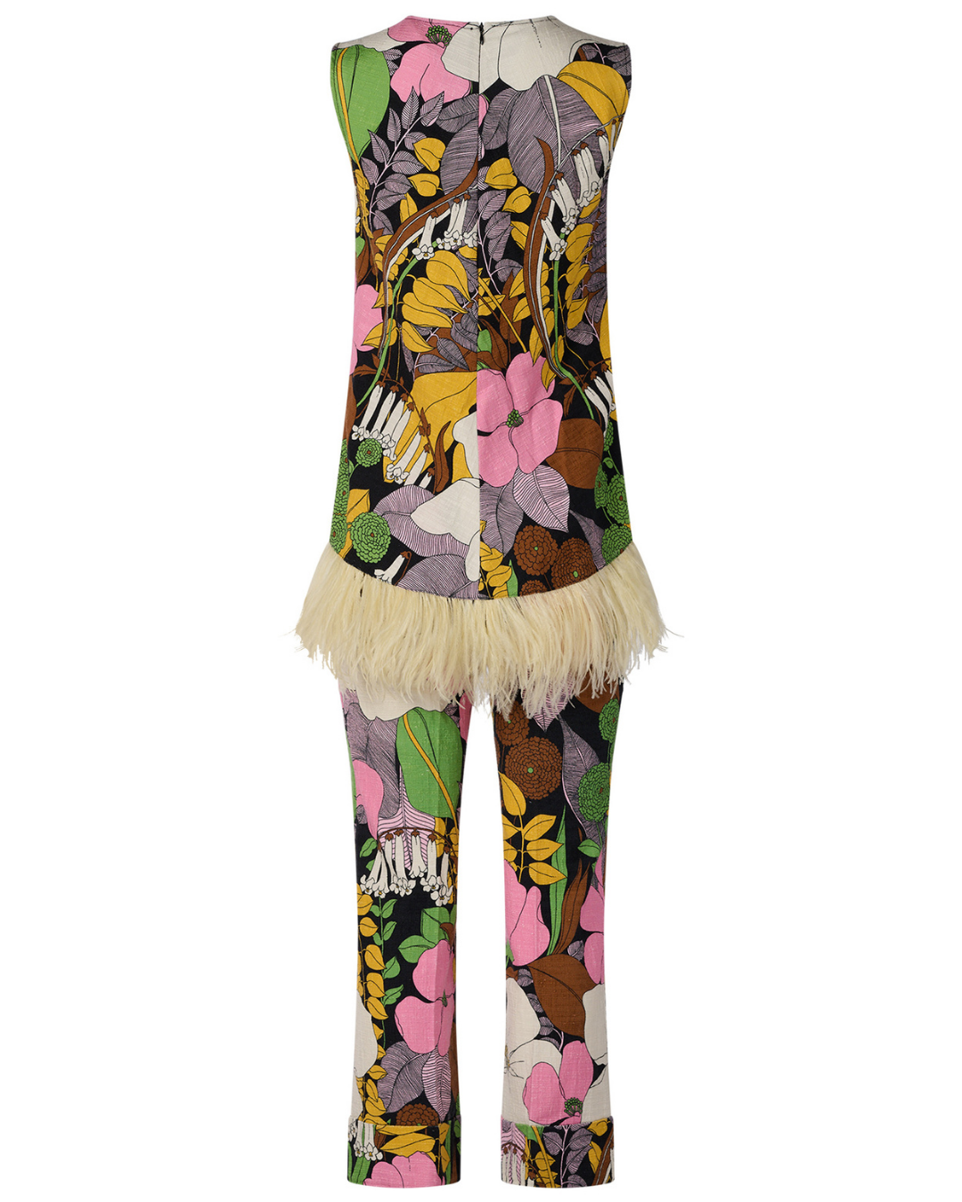 2020 LaDoubleJ Feathered Top and Pant Set