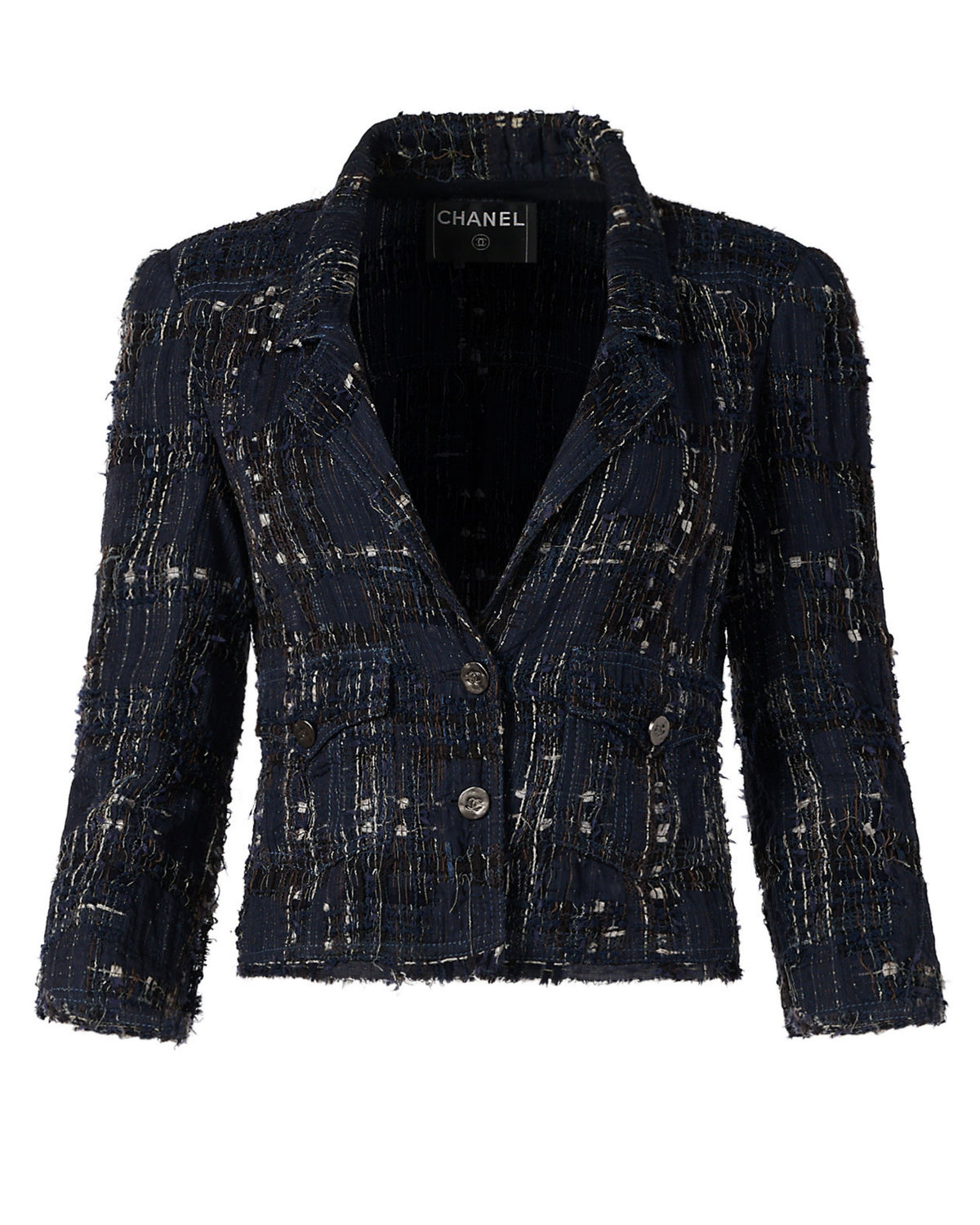 Spring 2006 Chanel Navy Tweed Jacket