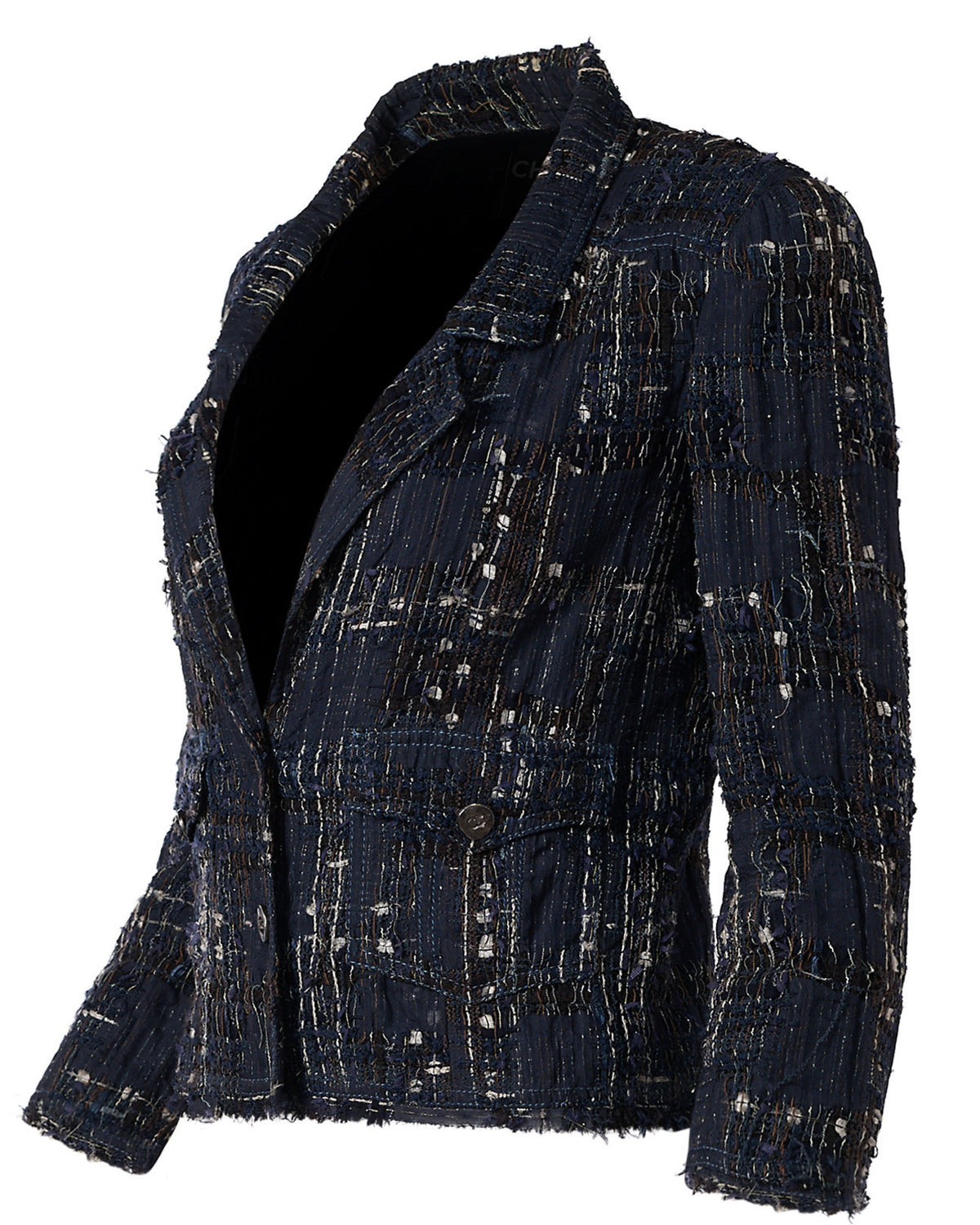 Spring 2006 Chanel Navy Tweed Jacket