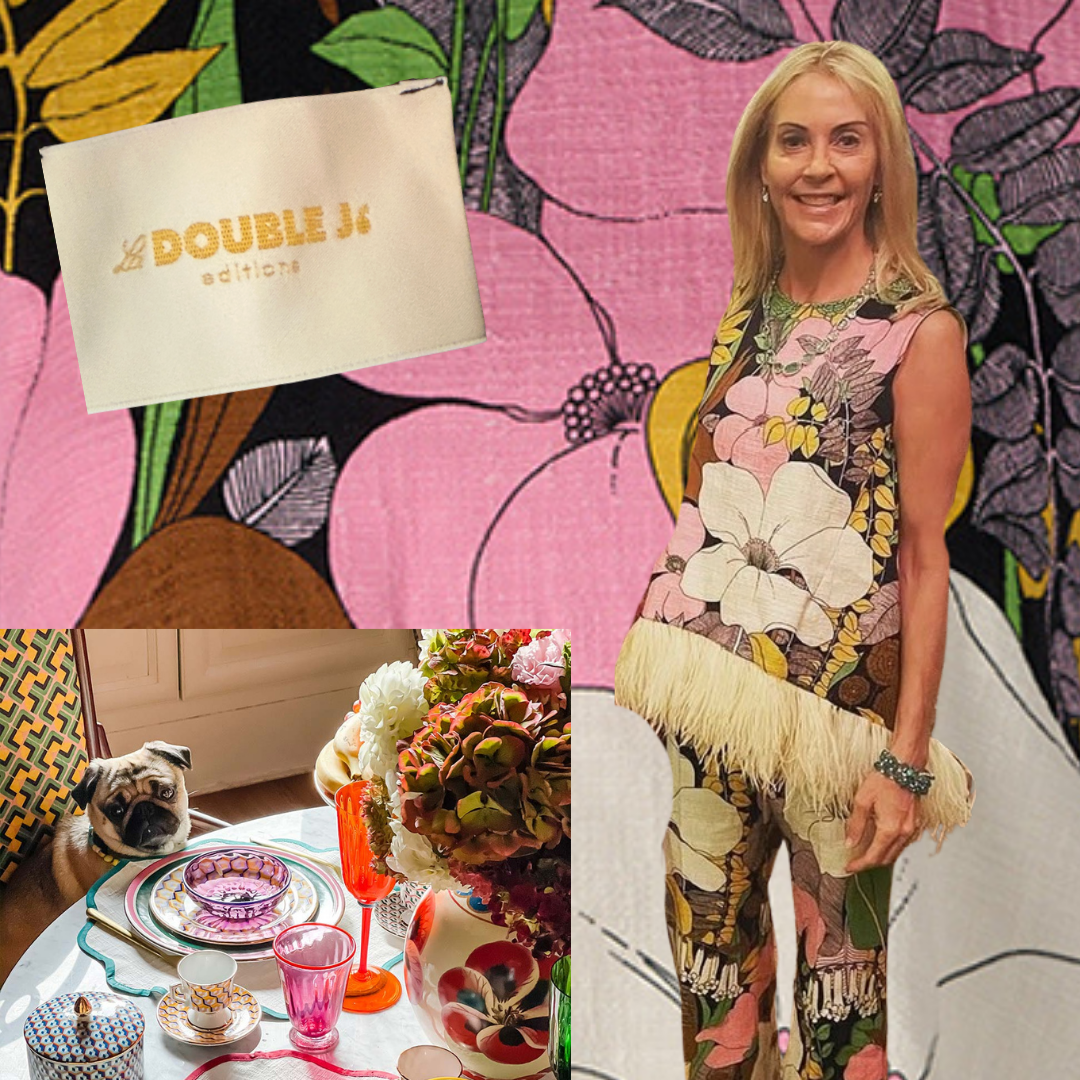 2020 LaDoubleJ Feathered Top and Pant Set