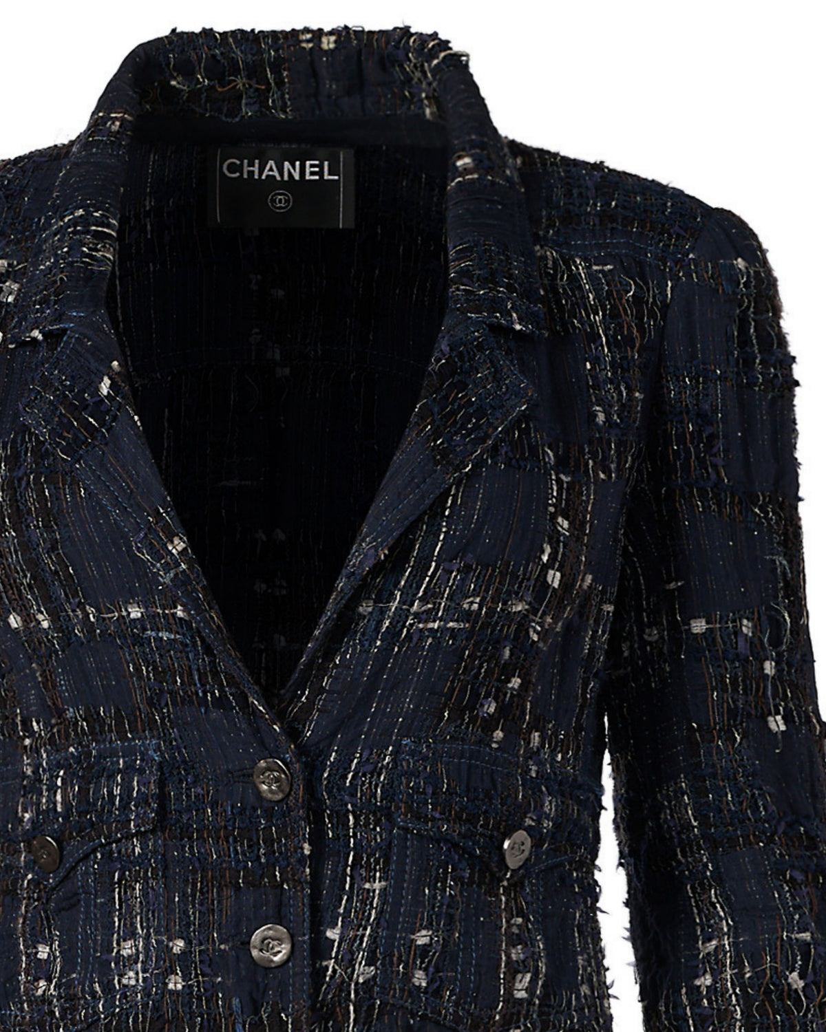 Spring 2006 Chanel Navy Tweed Jacket