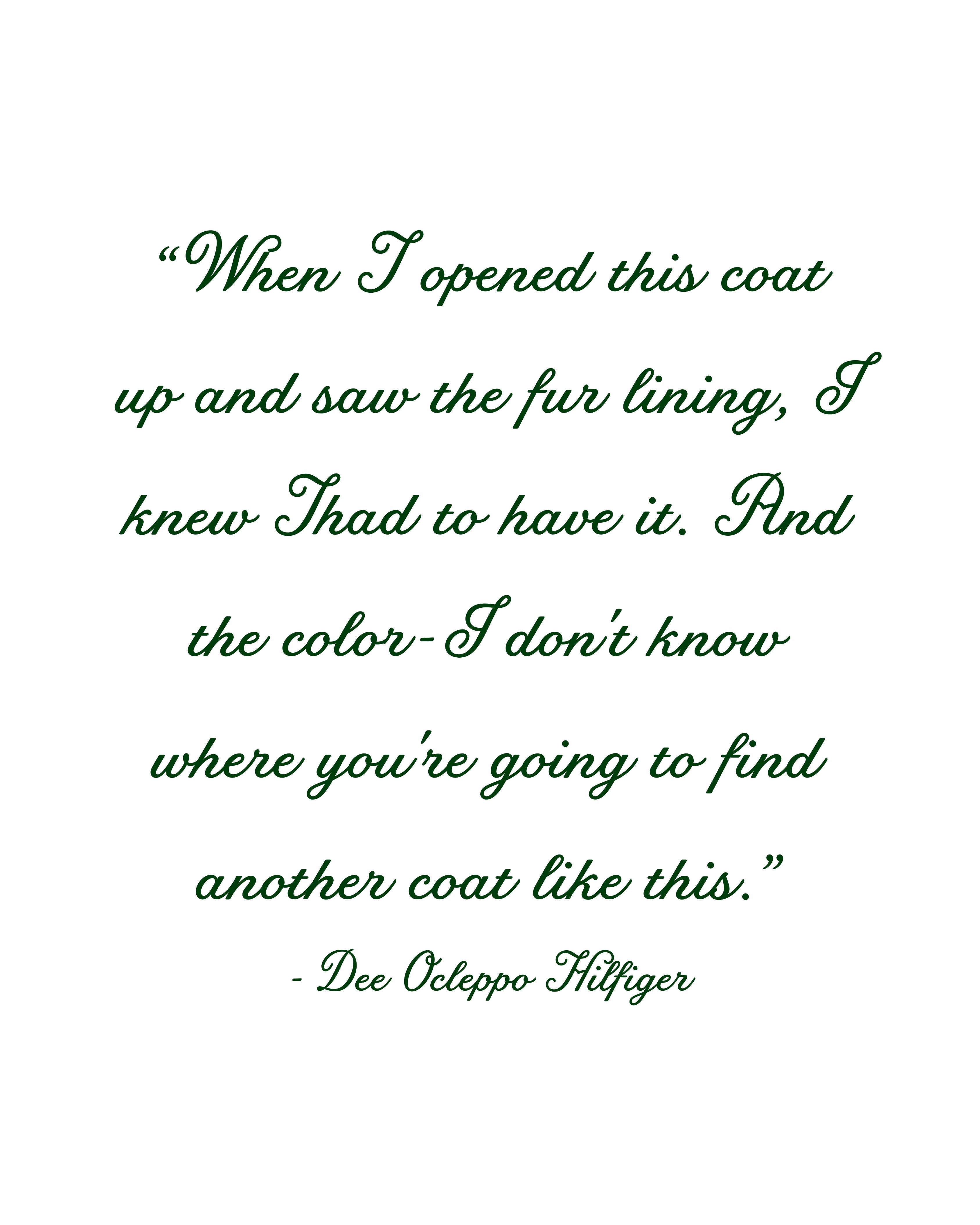 ’60s T. Jones Coat With Fur Lining