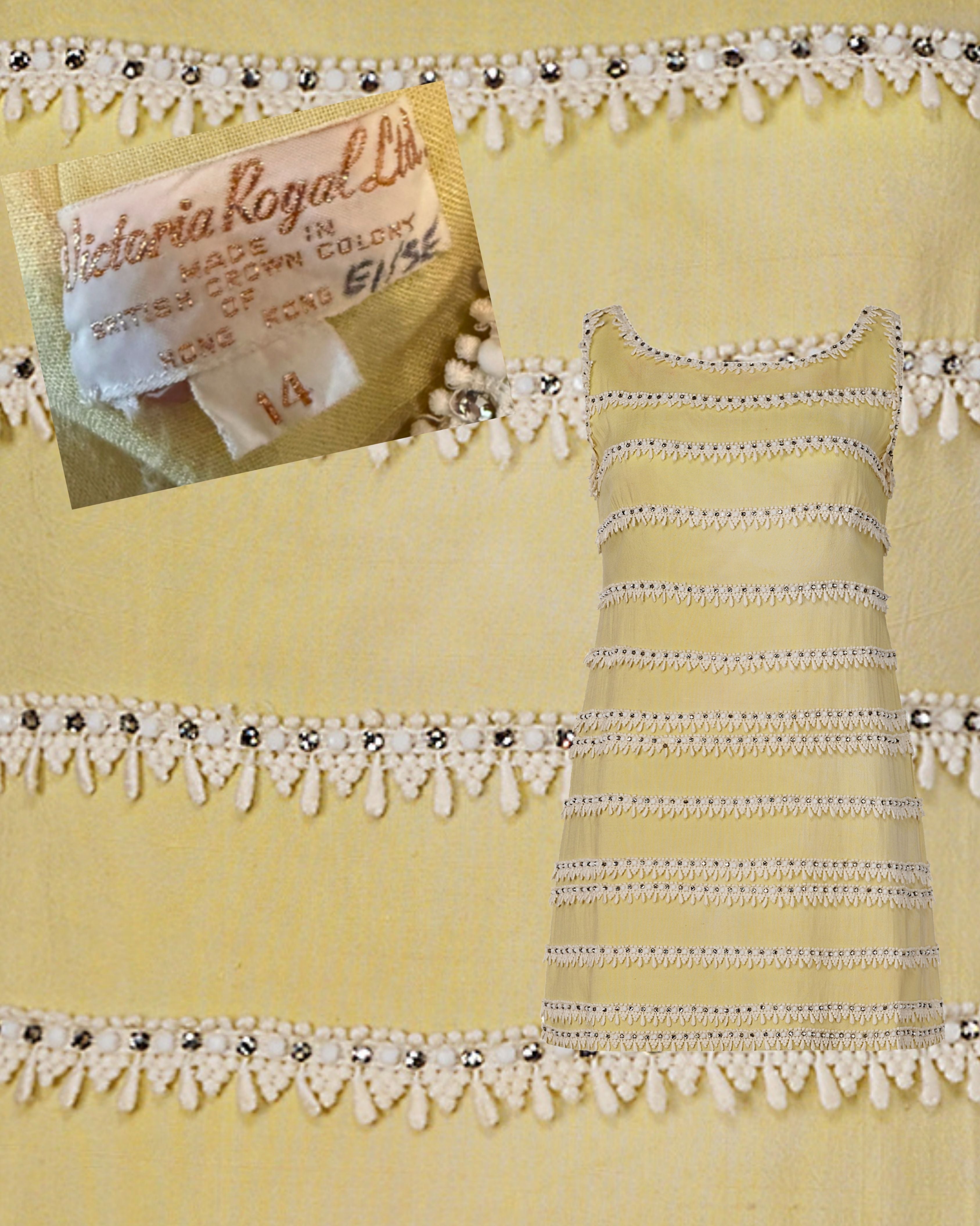 1960s Victoria Royal Ltd. Mini Dress