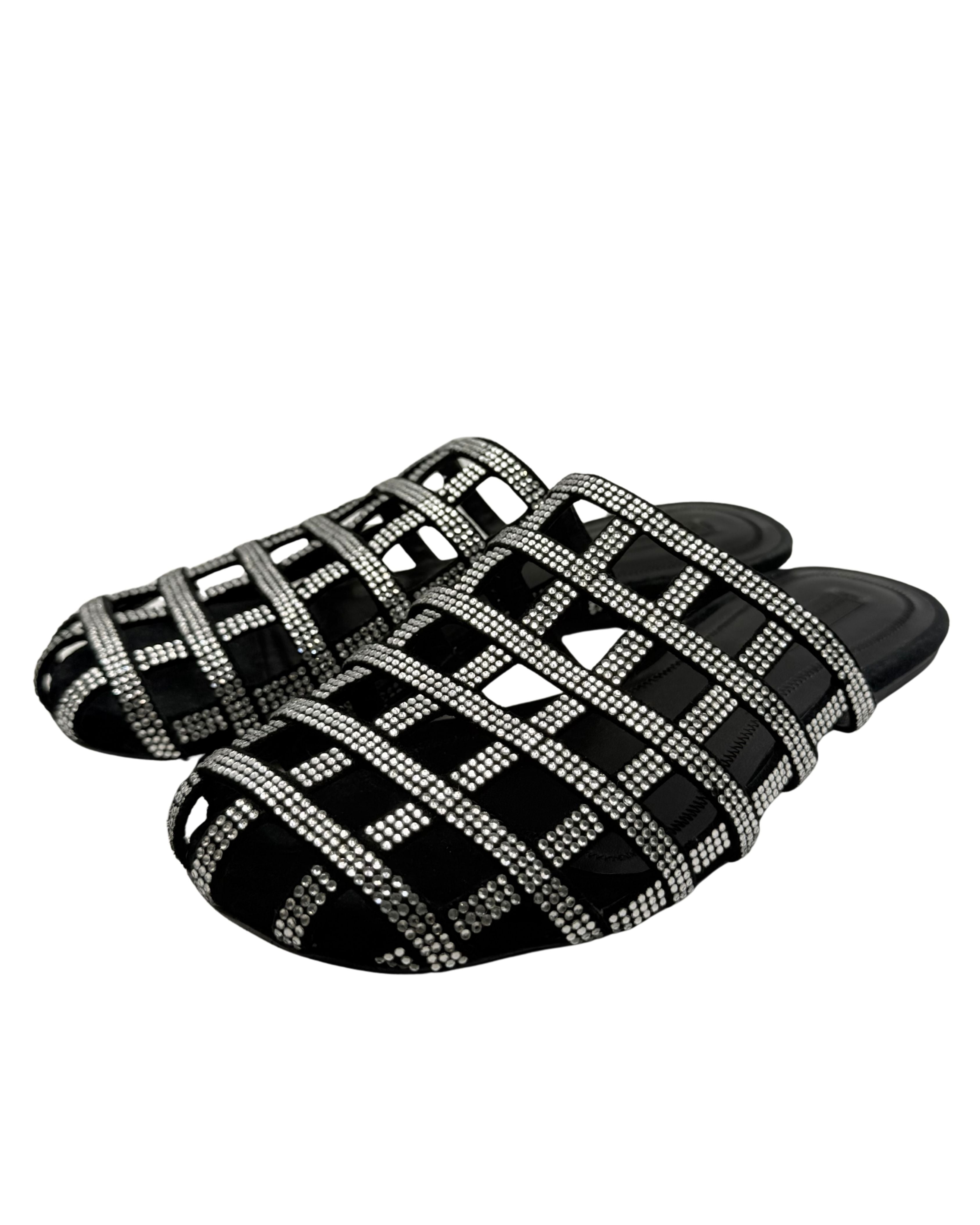 Fall 2018 Alexander Wang Crystal Sandals