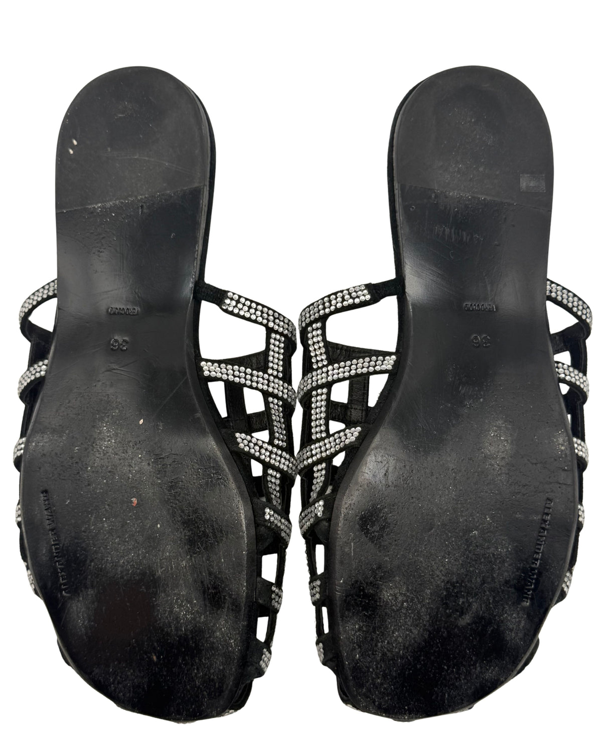 Fall 2018 Alexander Wang Crystal Sandals