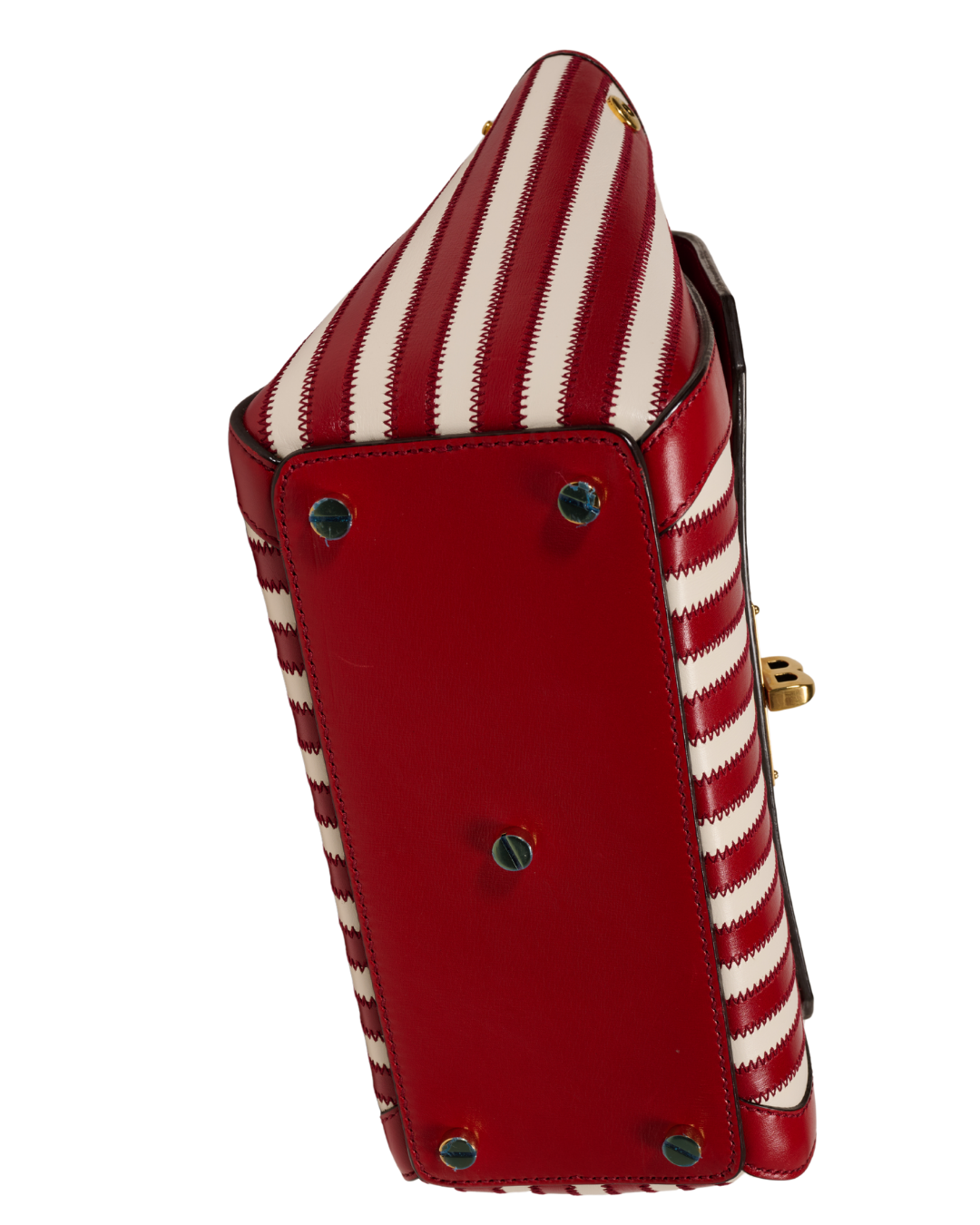 Resort 2017 Bally Red-and-White Striped Bag