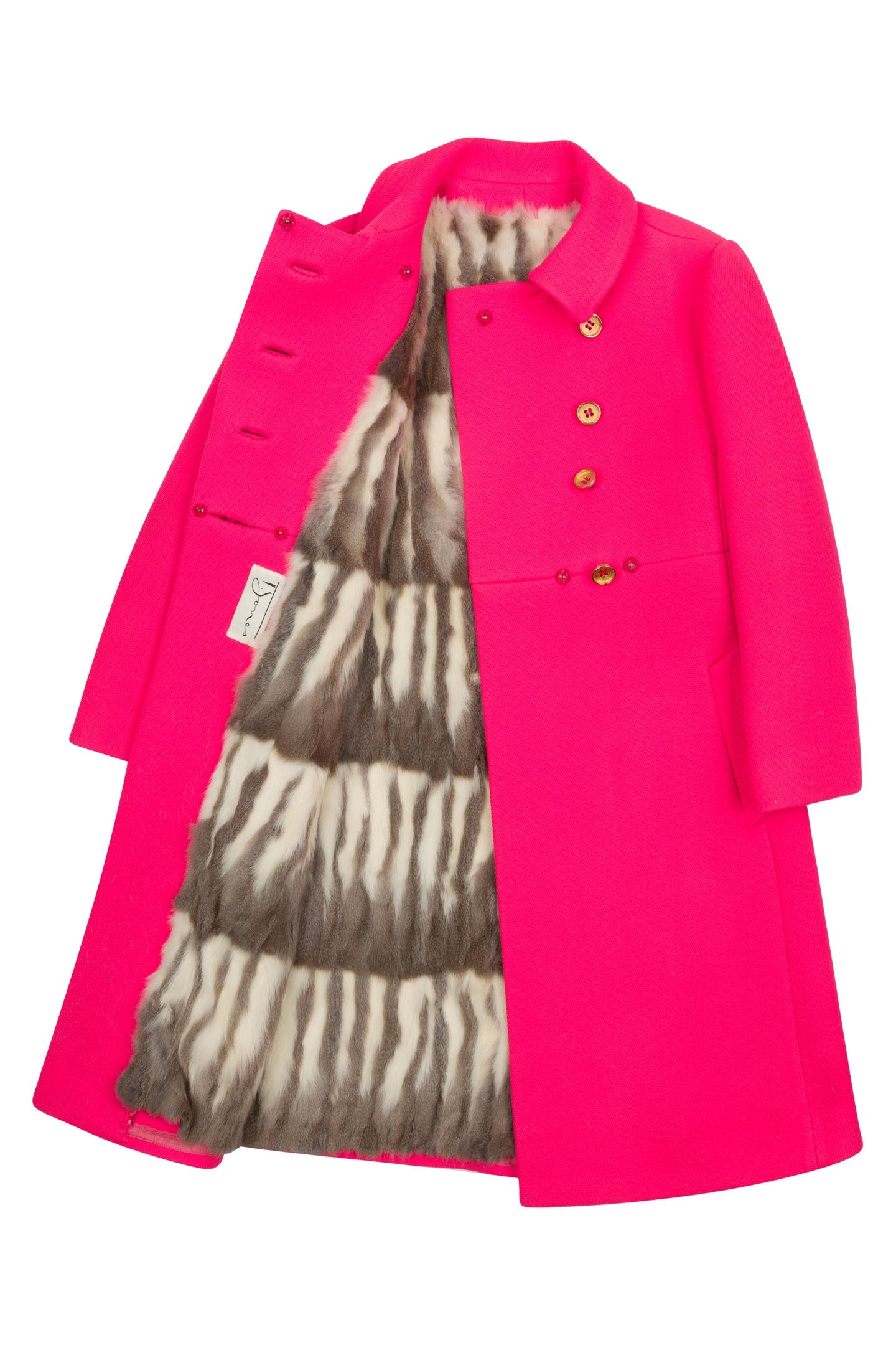 ’60s T. Jones Coat With Fur Lining
