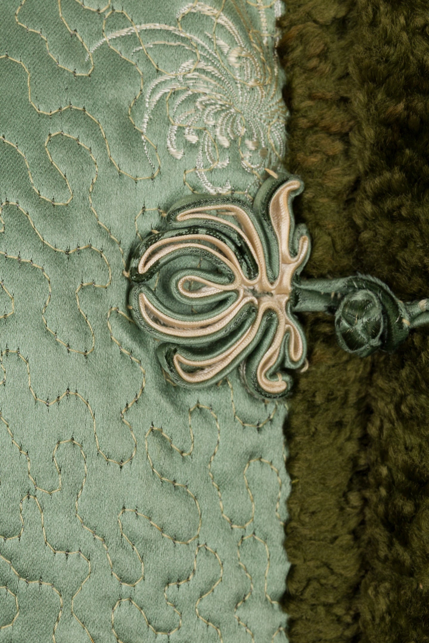 Late 20th-Century Jade-Colored Satin Jacket