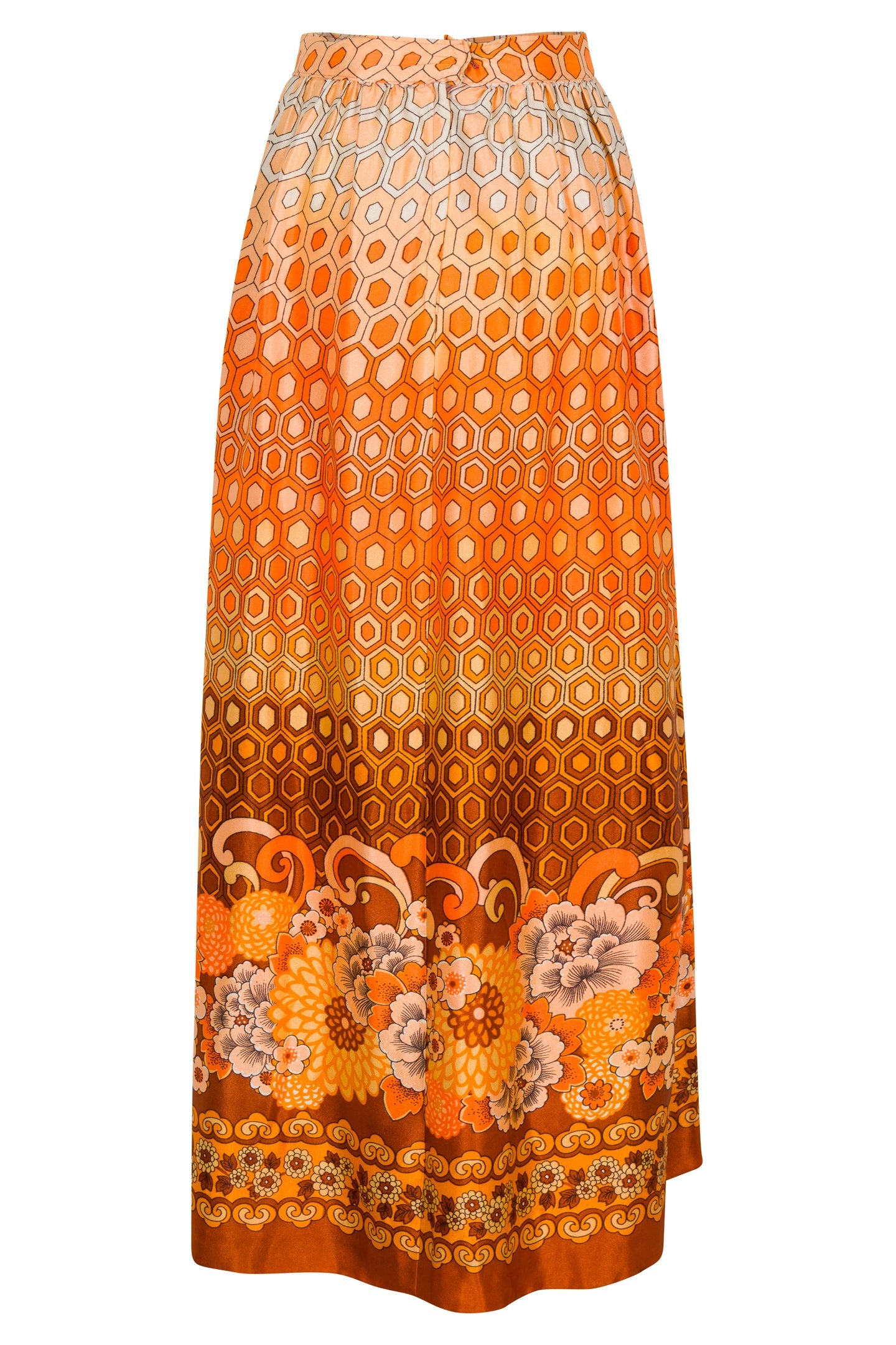 ’70s Maxwell Industries Orange Maxi Skirt