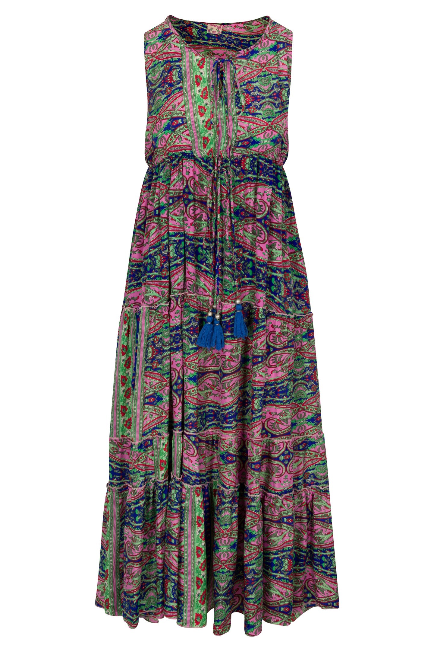 Late-20th-Century Swarna Greece Maxi Dress