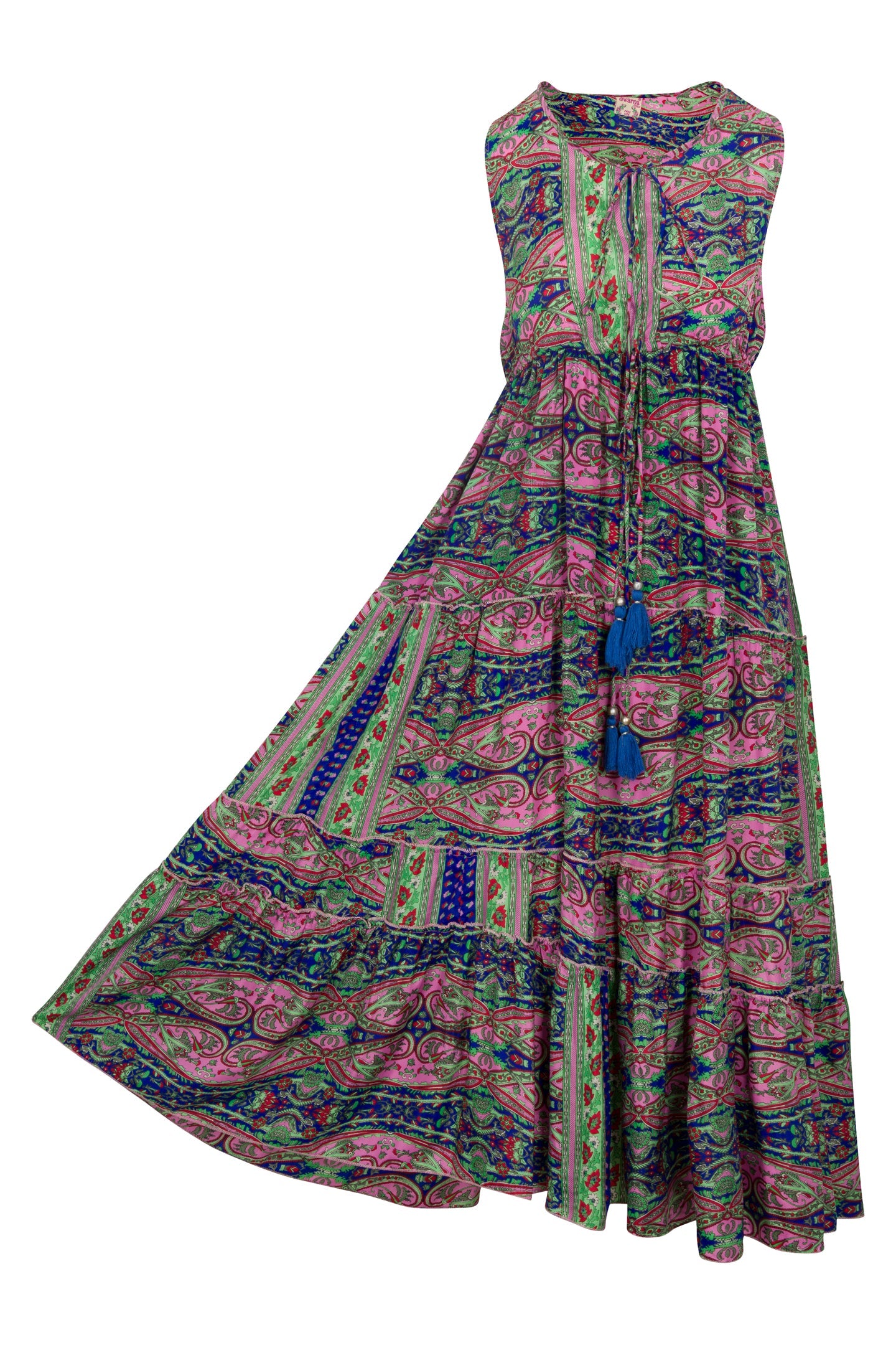 Late-20th-Century Swarna Greece Maxi Dress