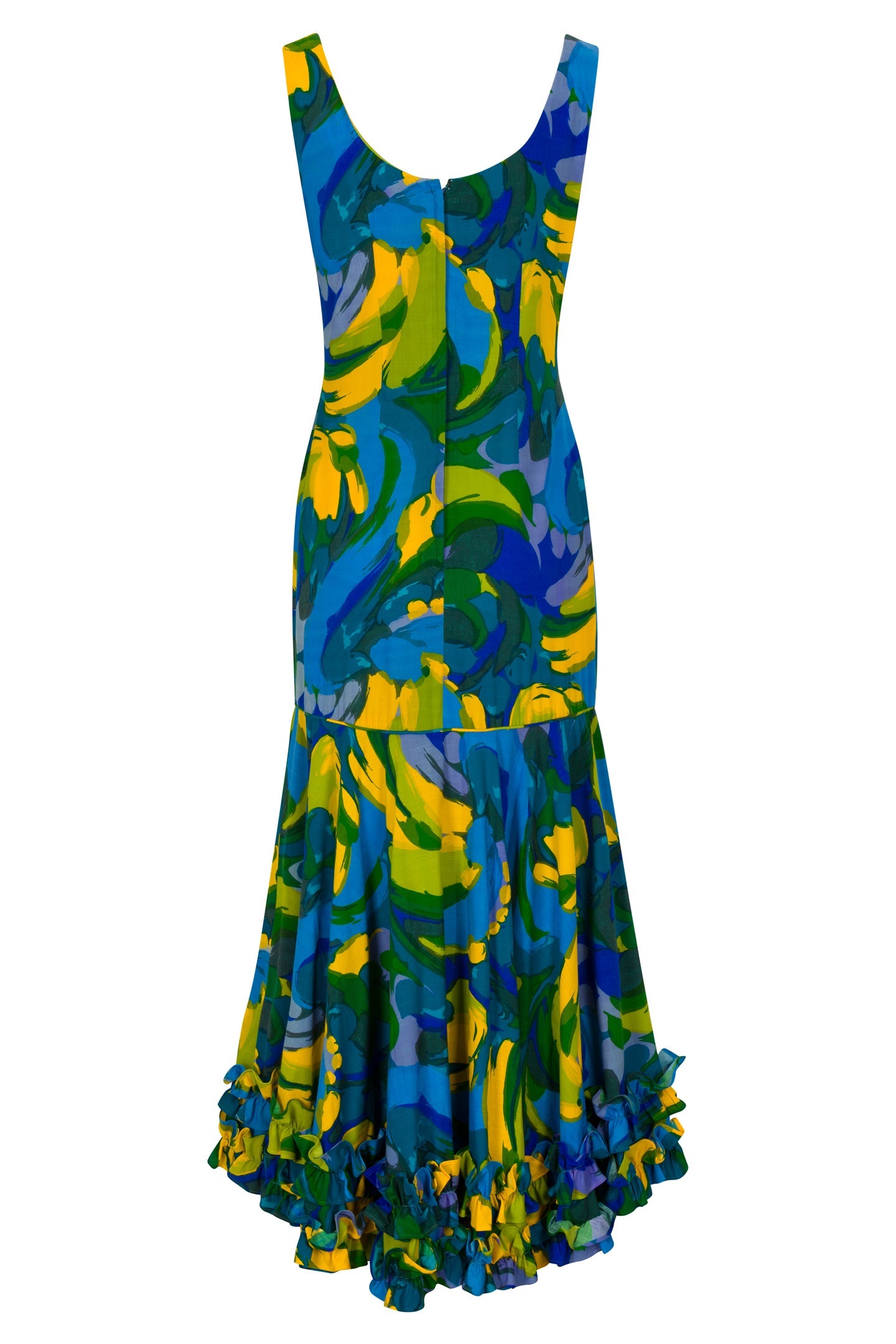 ’70s/’80s Sun Fashions of Hawaii Ruffle Dress