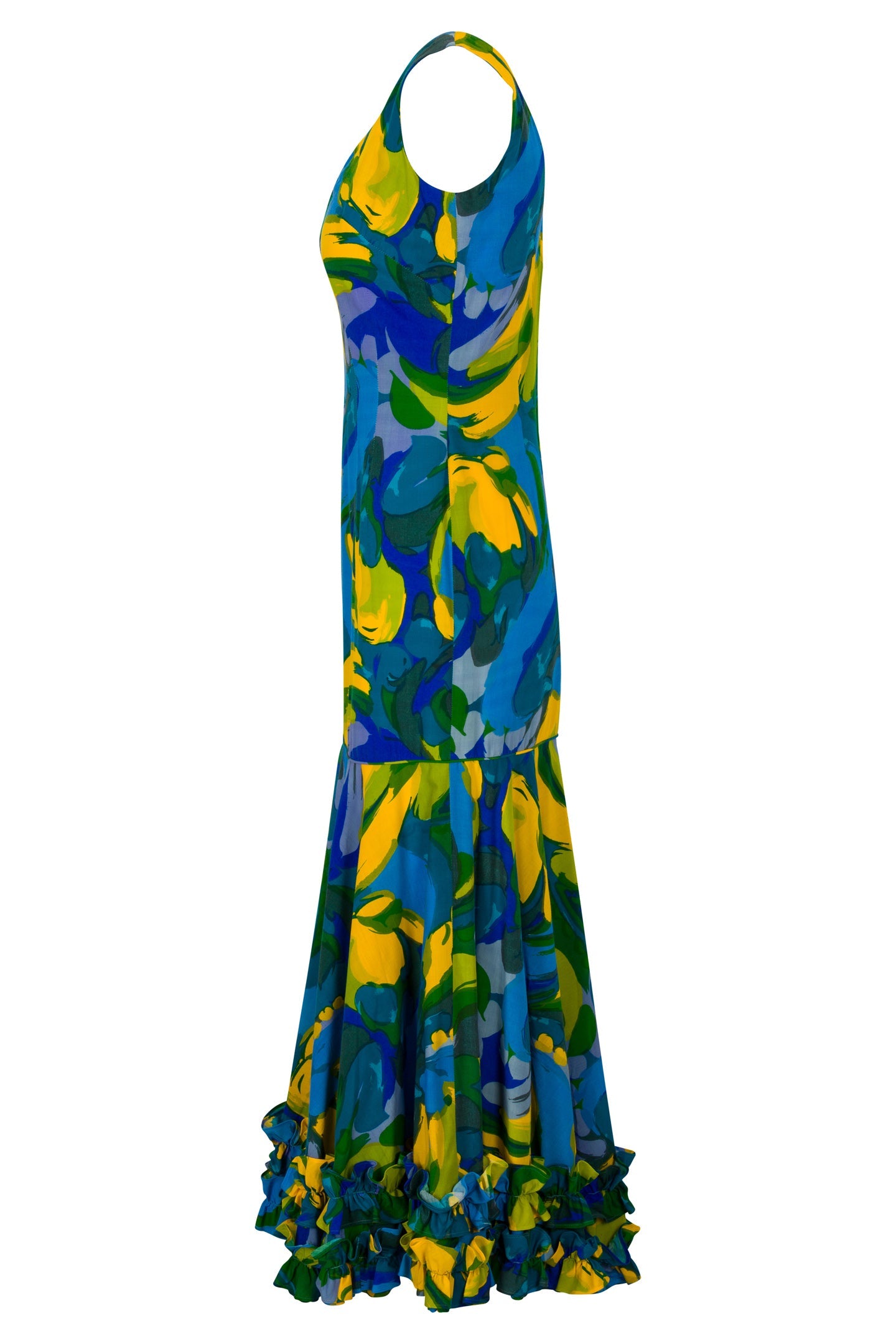 ’70s/’80s Sun Fashions of Hawaii Ruffle Dress