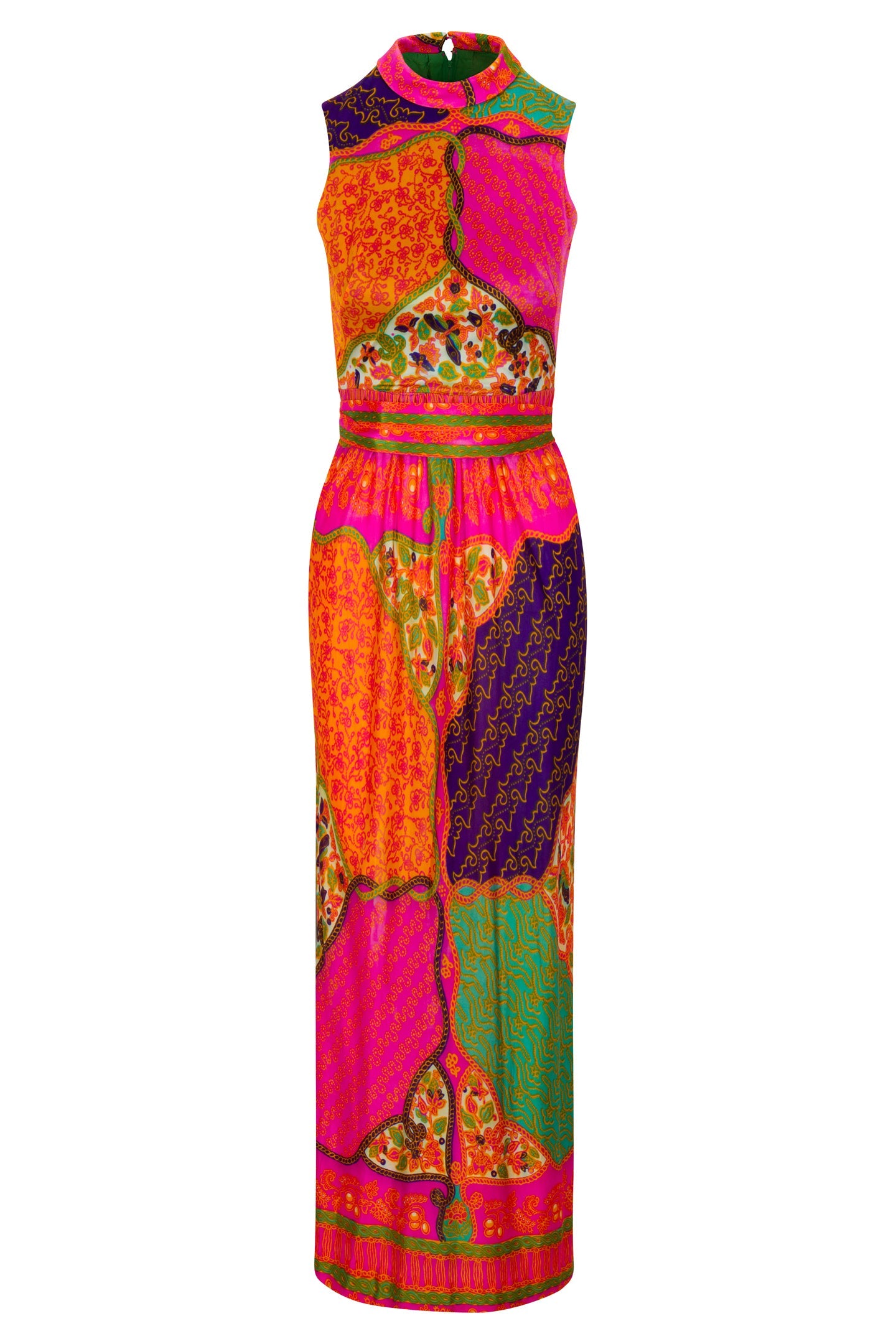 ’60s/’70s Mock-Neck Dress