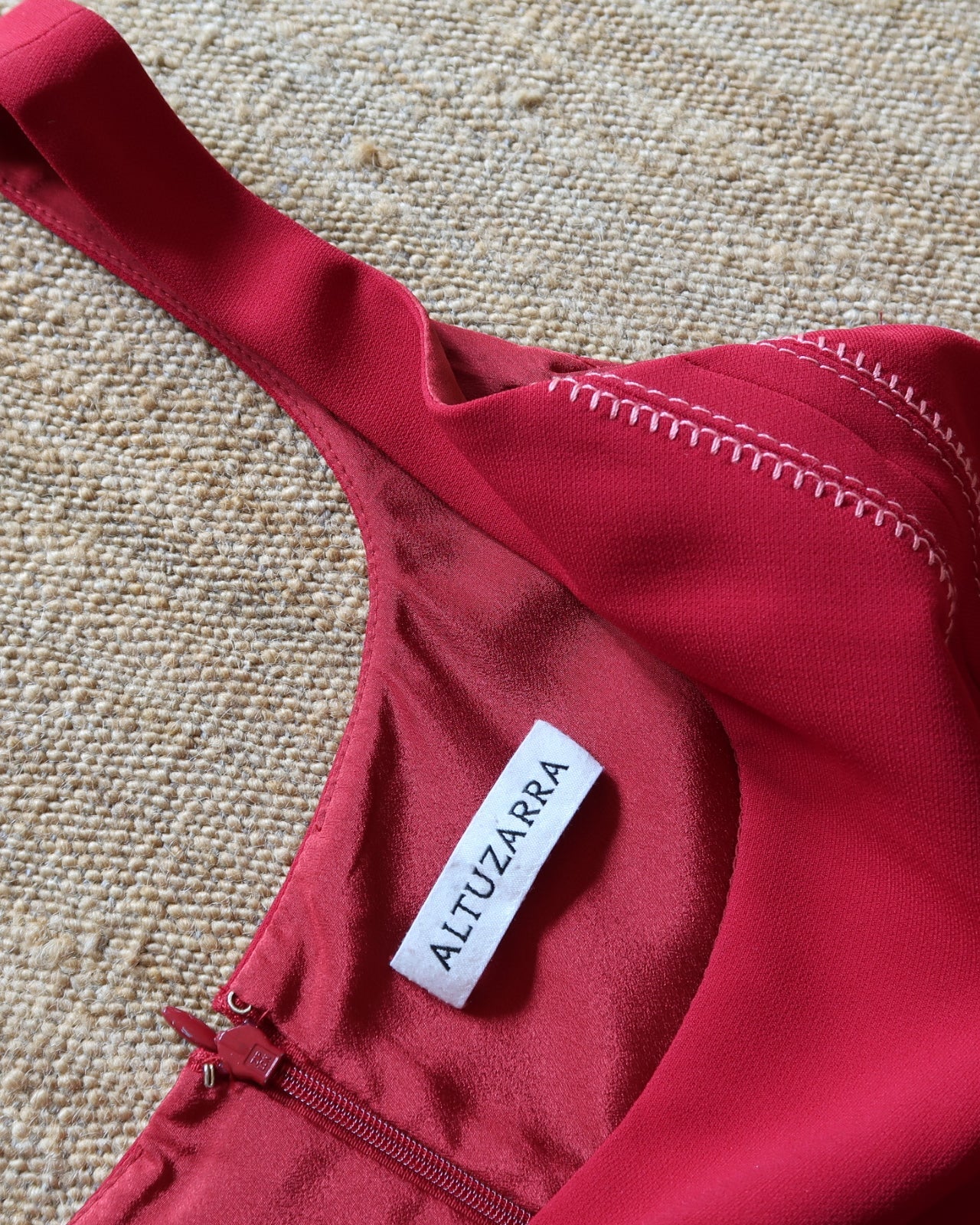 altuzarra red dress Jazmina Dress in Grenadine